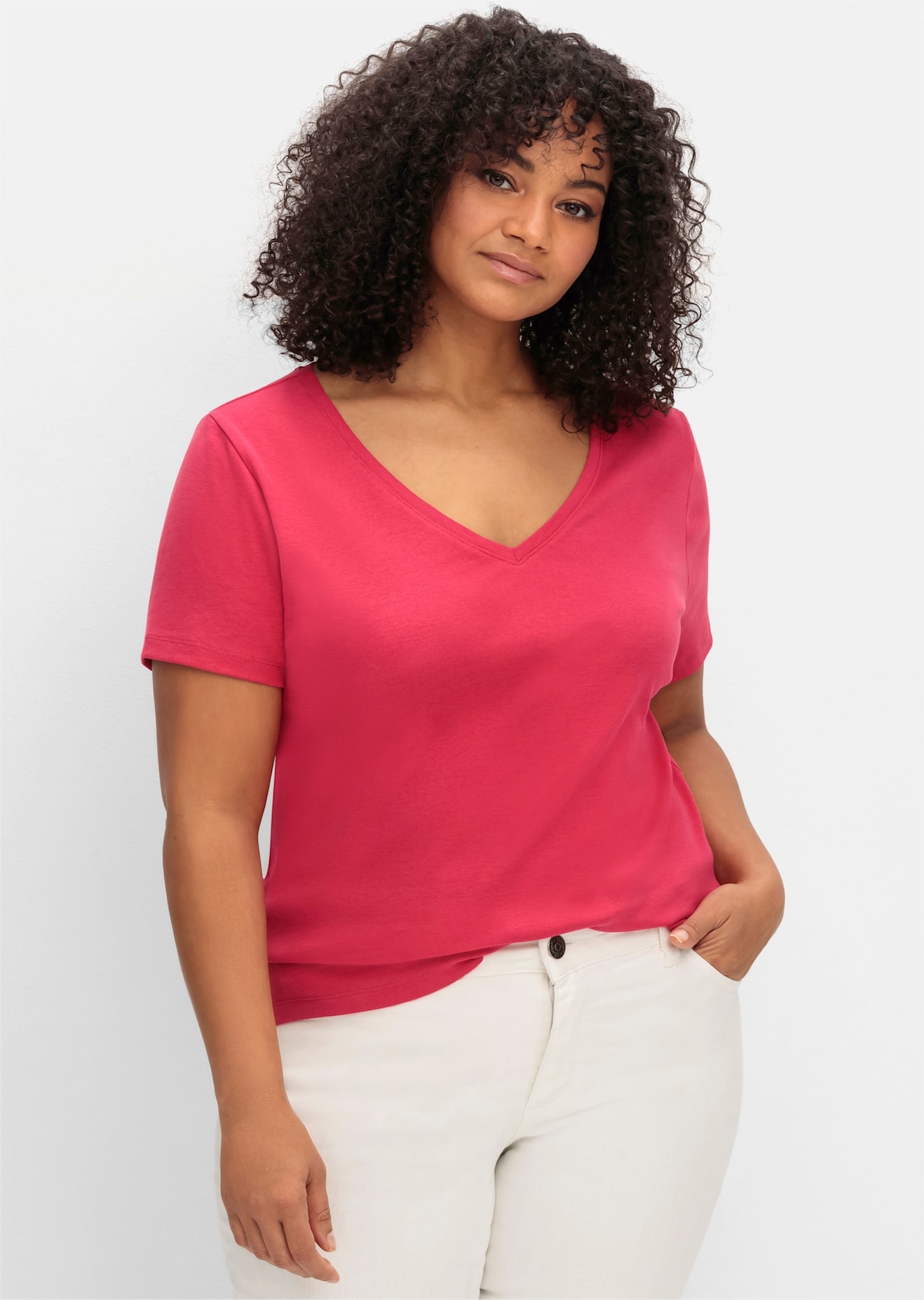 Sheego T-Shirt "T-Shirt", (1 tlg.) günstig online kaufen