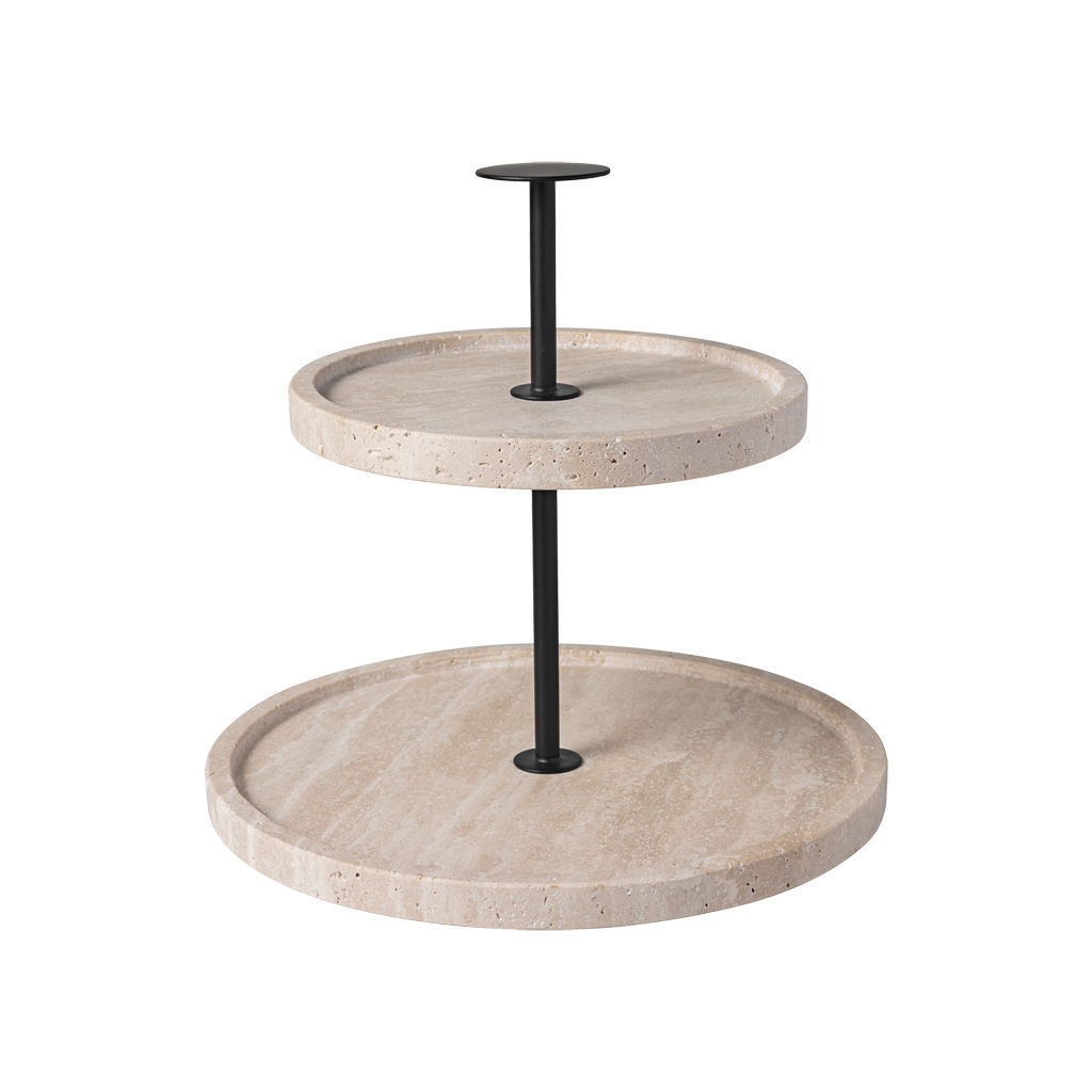 Villeroy & Boch Servierplatte "Etagere Manufacture Travertine ø 24,5 cm bei günstig online kaufen