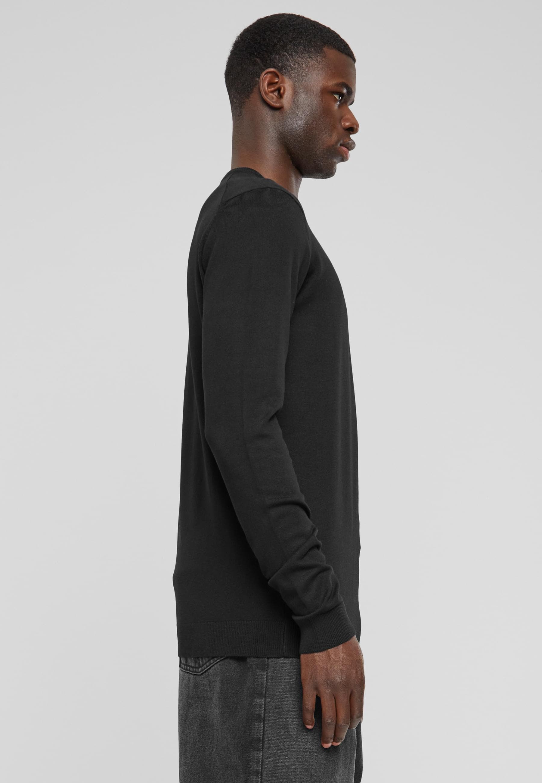 URBAN CLASSICS Rundhalspullover »Urban Classics Herren Knitted Crewneck Sweater«, (1 tlg.)