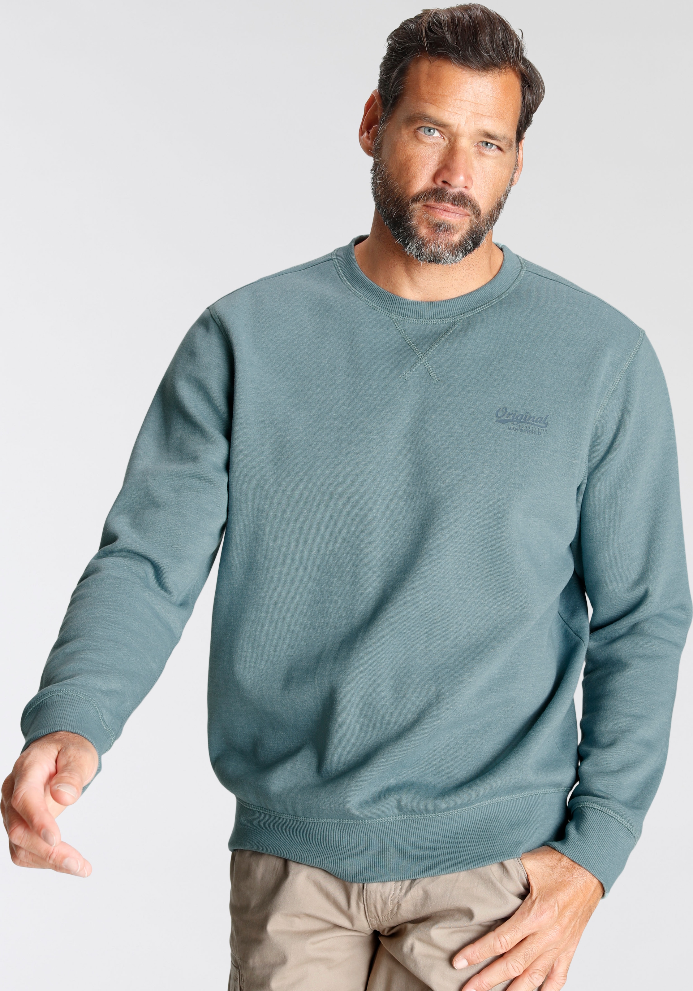 Man's World Sweatshirt, aus Baumwollmischung