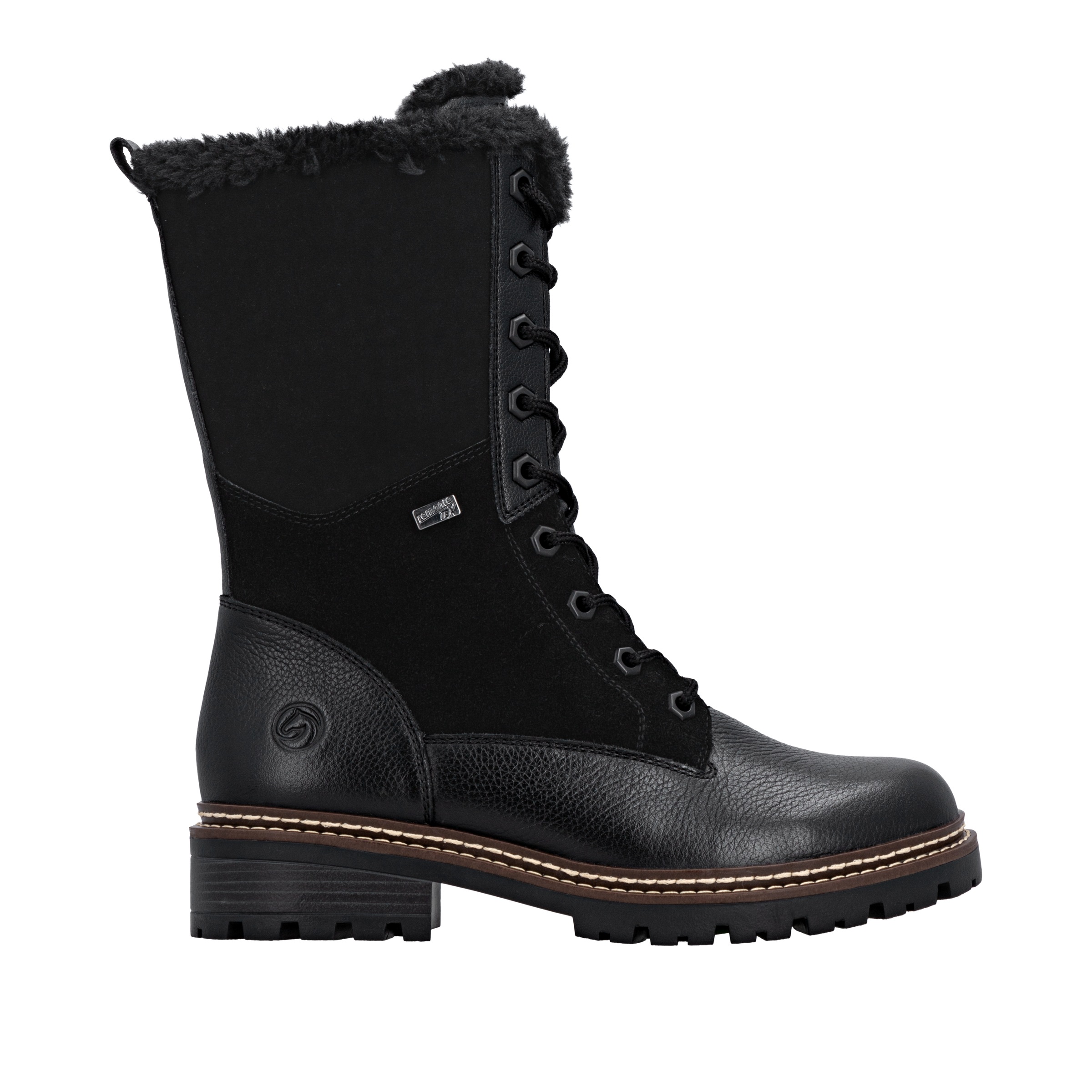 Remonte Schnürstiefel »FIBER GRIP«, Schnürboots, Winterboots, Profilsohle, wasserabweisende TEX-Membran