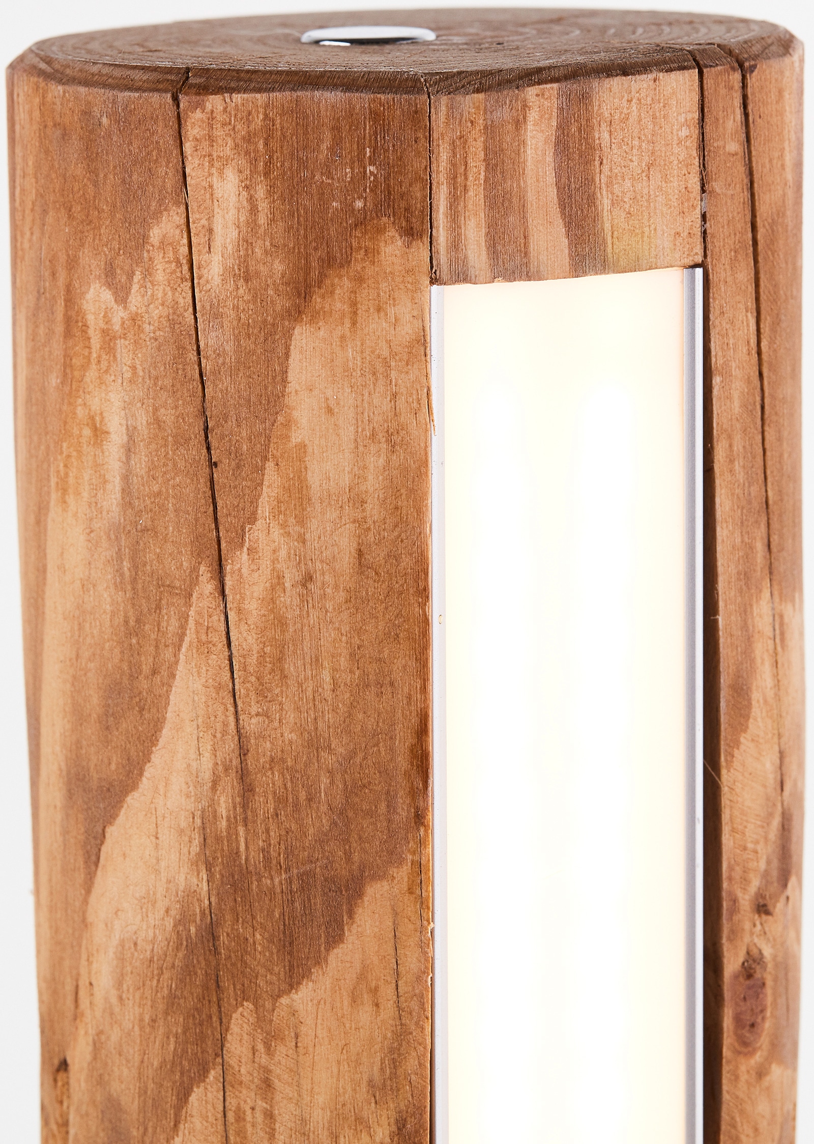 Brilliant LED Tischleuchte »Odun«, 1 flammig-flammig, 46 cm Höhe, Touchdimmer, 800 lm, warmweiß, Holz/Metall, kiefer gebeizt