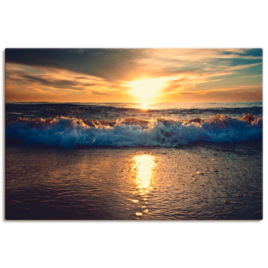 Artland Wandbild »Sonnenuntergang am Meer«, Gewässer, (1 St.)