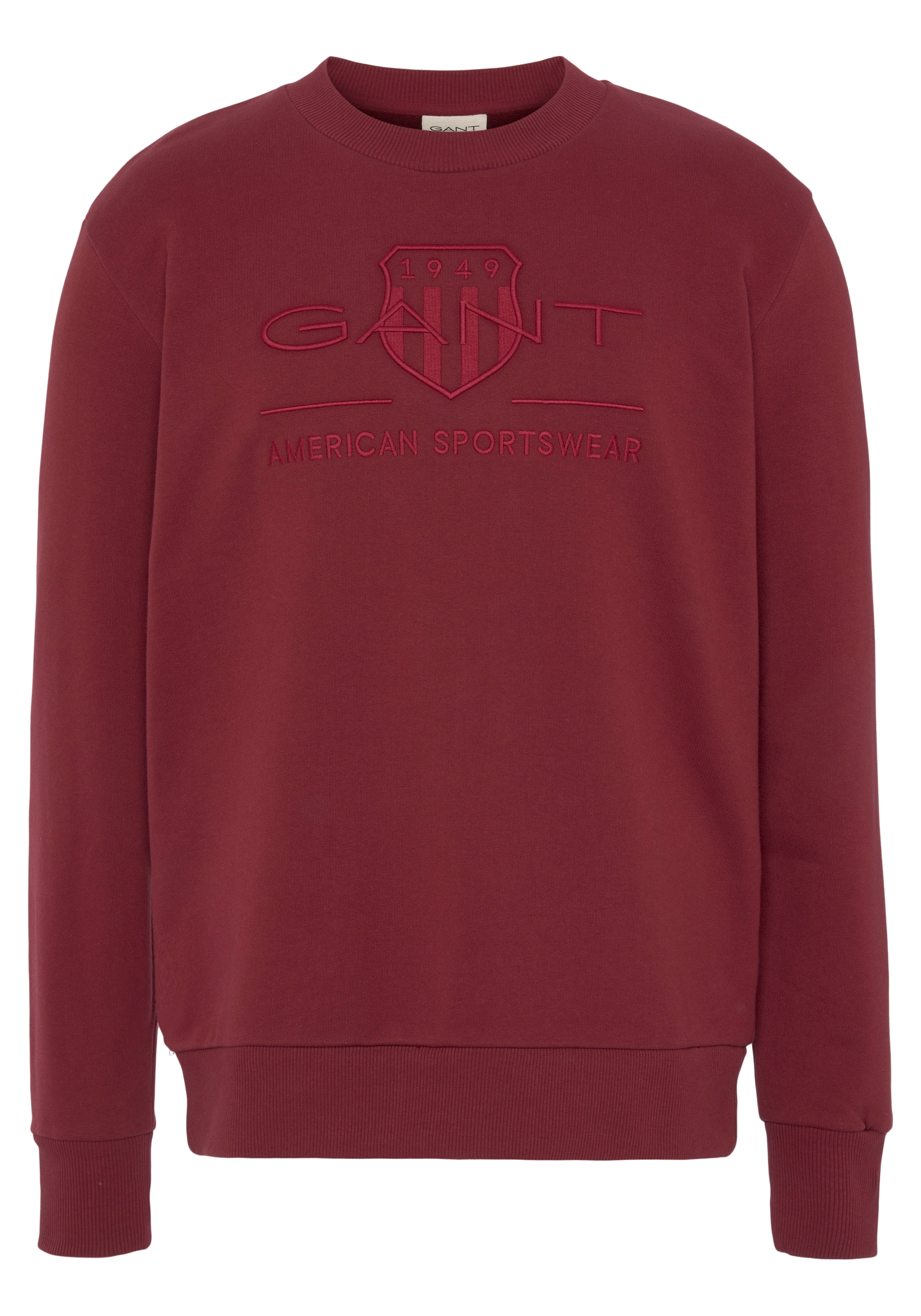 Gant Sweatshirt | ARCHIVE für mit »D1. auf Brust Logostickerei ▷ SHIELD der C-NECK«, BAUR TONAL