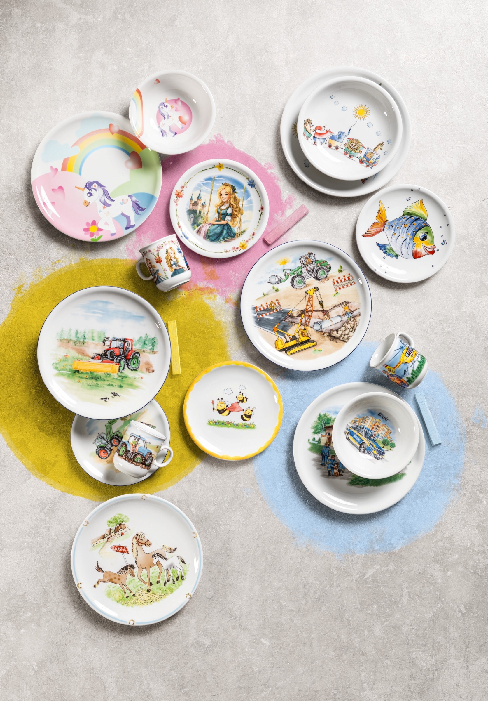 Seltmann Weiden Kindergeschirr Set Compact Blaulicht 3-tlg.