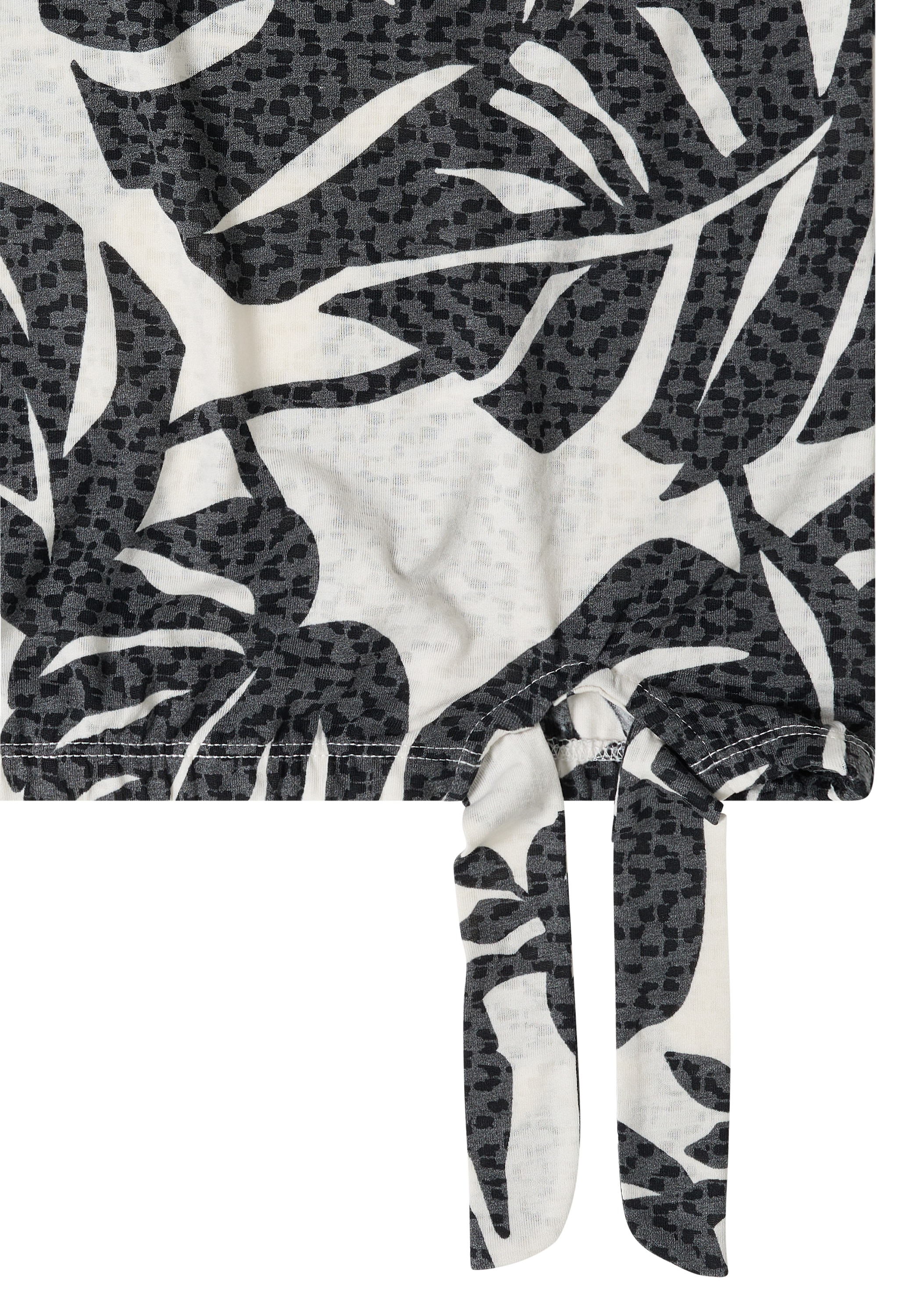 Cecil Blusenshirt Elastiksaum mit Knotendetail