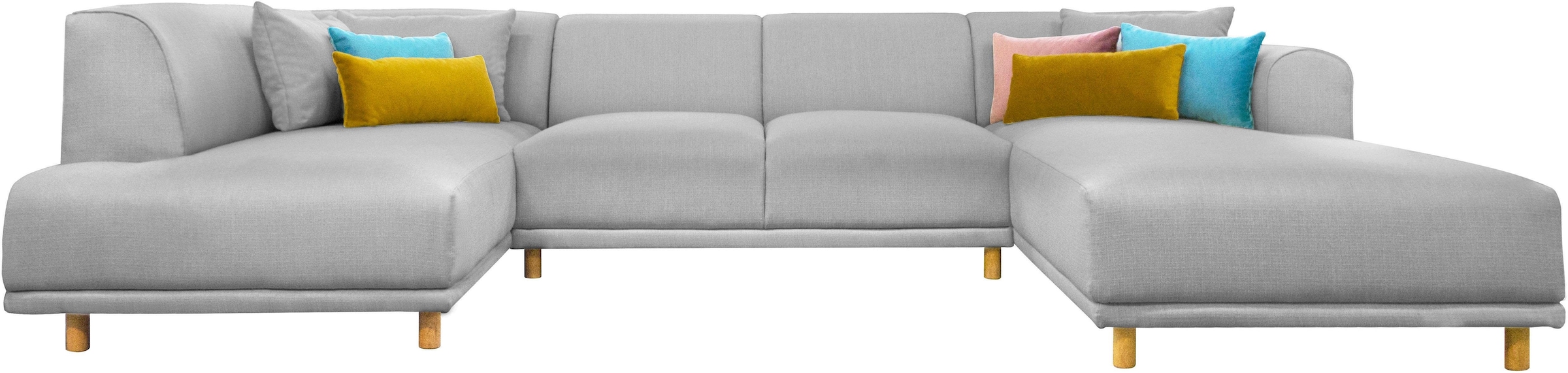 andas Wohnlandschaft "Maroon U-Form", in skandinavischem Design, mit losen günstig online kaufen