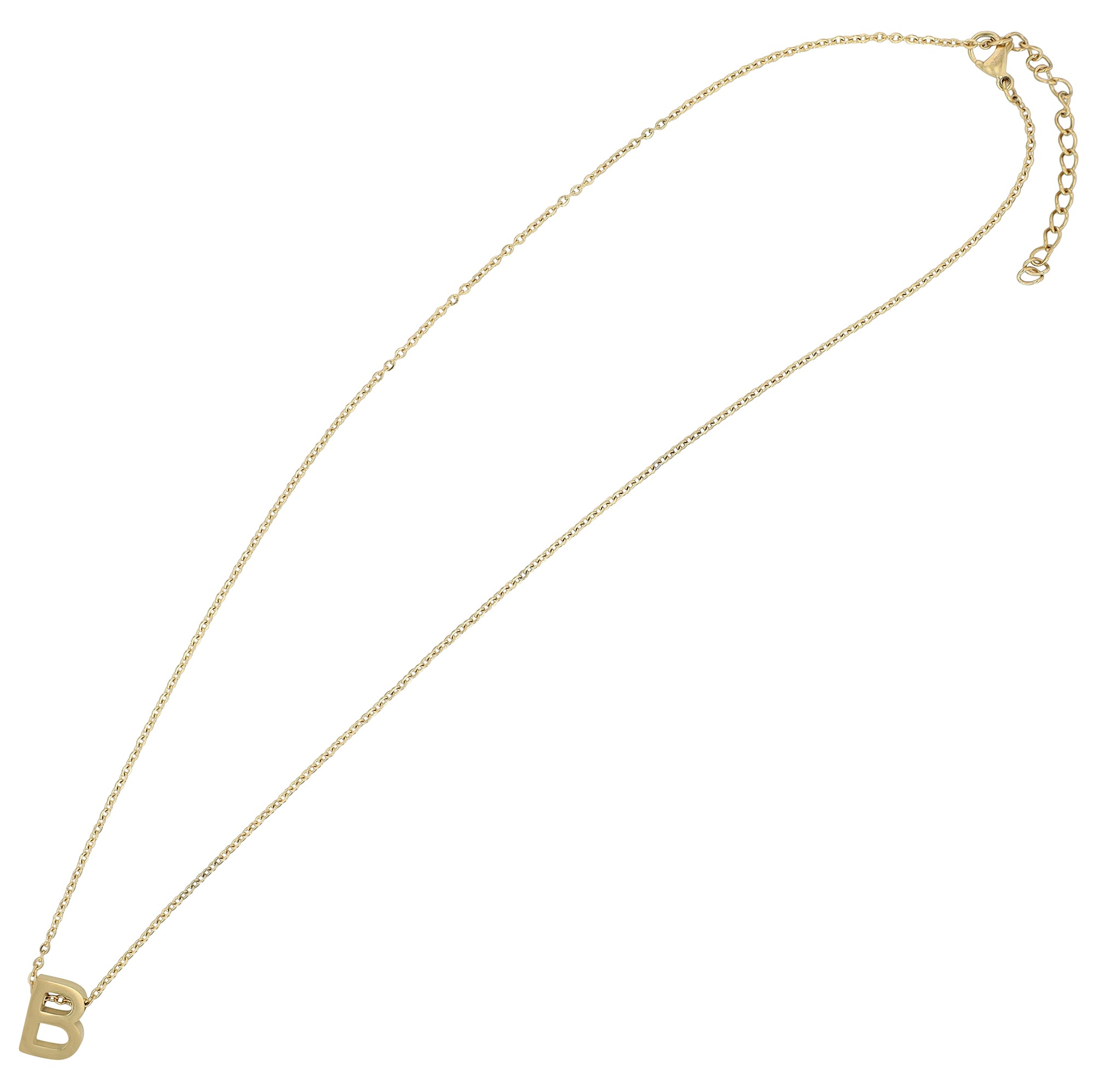 Adelia´s Kette ohne Anhänger »Damen Halskette – Buchstabe N aus Edelstahl 45+5« Perfekt zum Verschenken an besondere Menschen