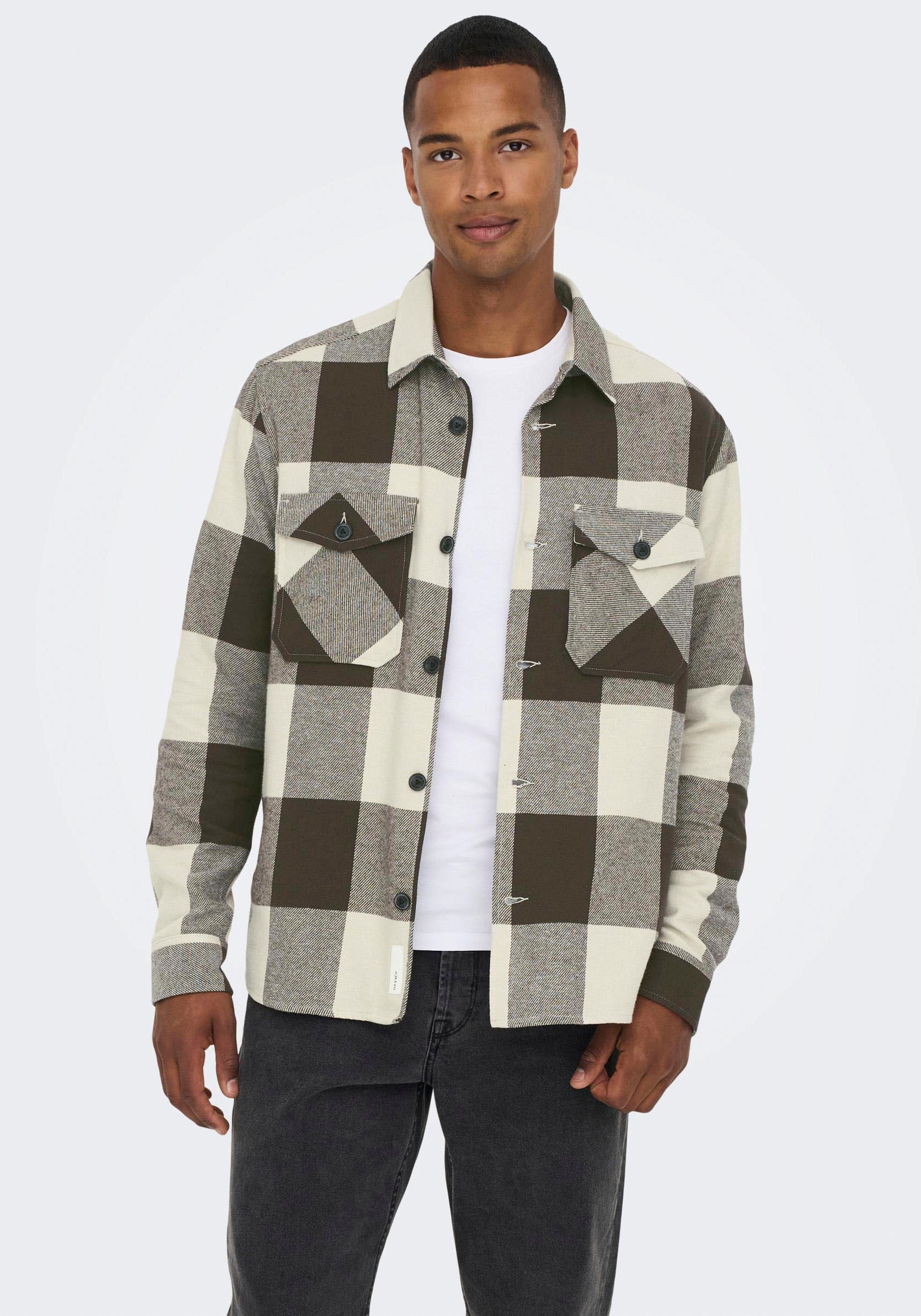 ONLY & SONS Karohemd »MILO LIFE CHECK OVERSHIRT«