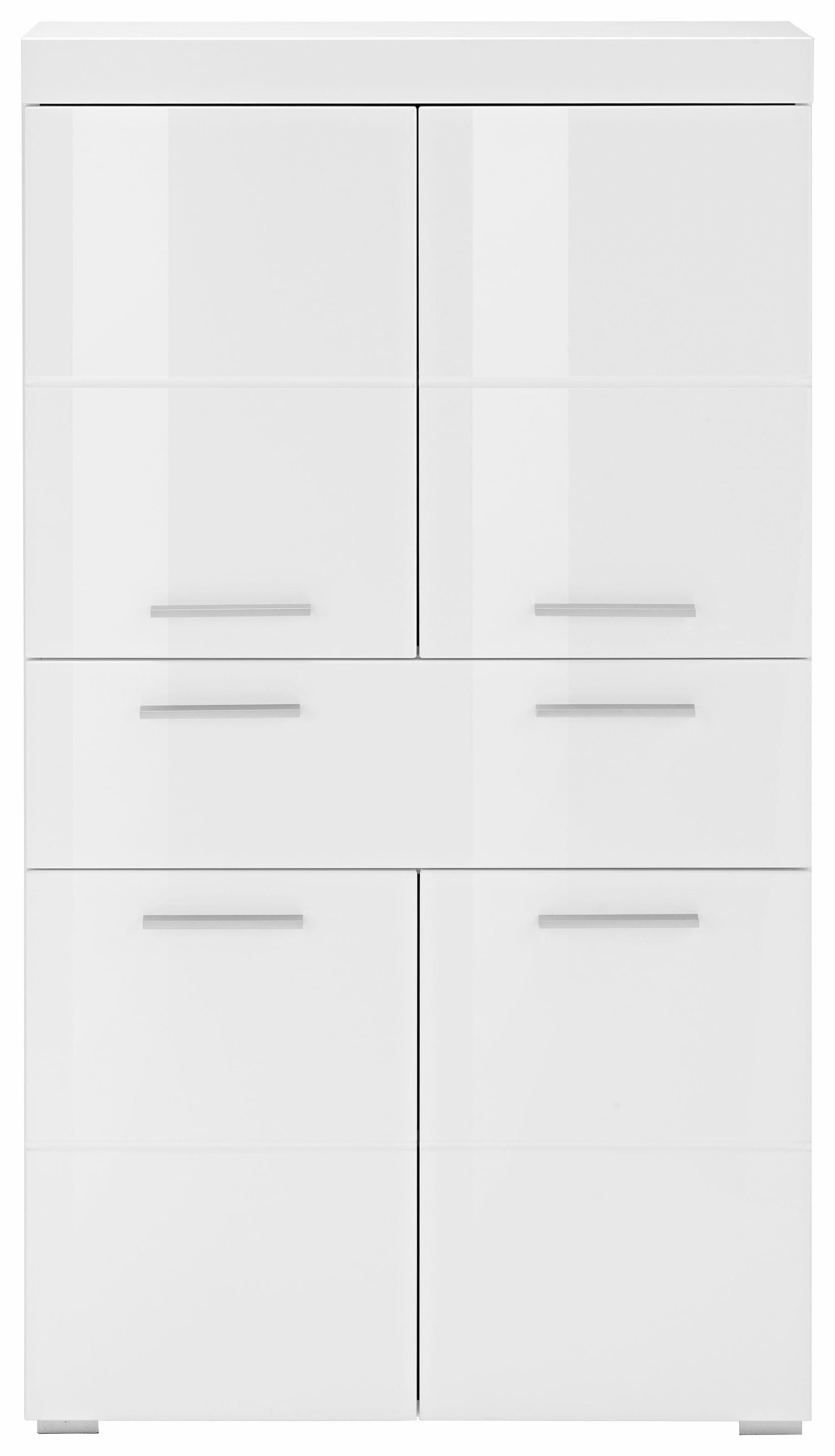 INOSIGN Midischrank »Avena«, Badschrank mit einer Schublade und 4 Türen - Maße (B/T/H) 73/31/130 cm