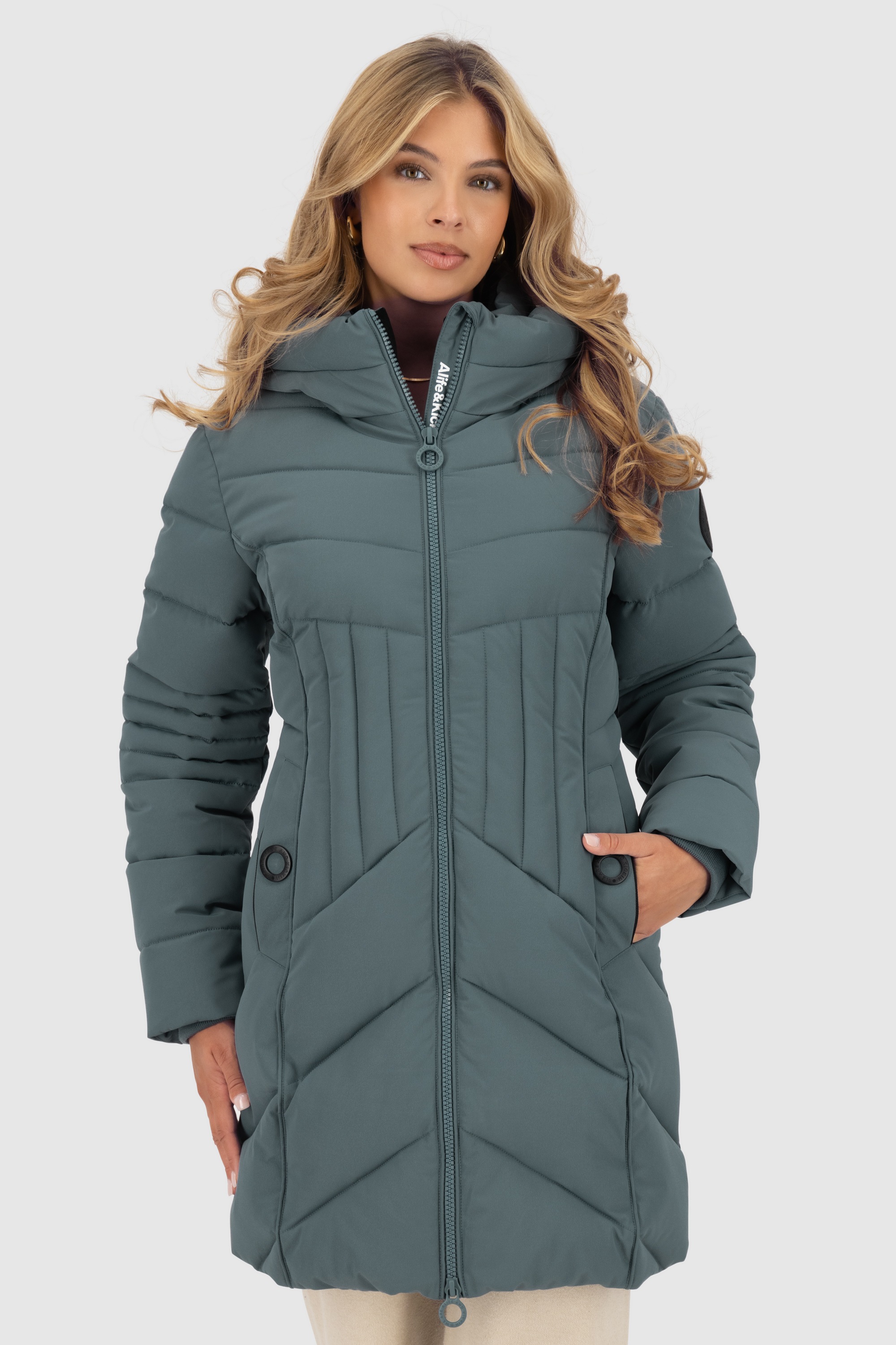 Alife & Kickin Winterjacke "Damen PriscillaAK A" mit Kapuze Gefütterter kur günstig online kaufen