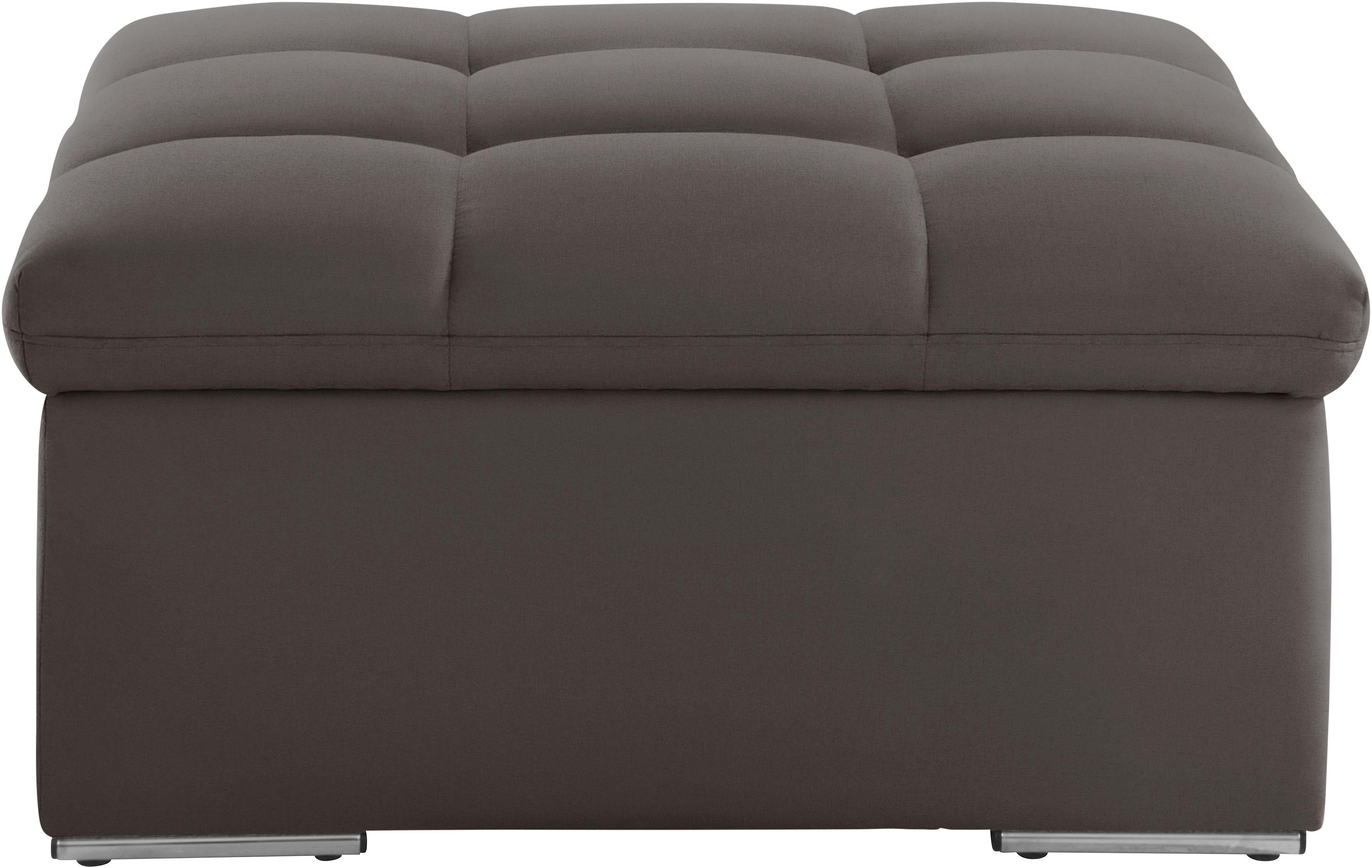 DOMO collection Sitzhocker "Lagoa moderne Steppung im Sitz, elegant und zeitlos, B/T 87/87cm" in großer Farbauswahl