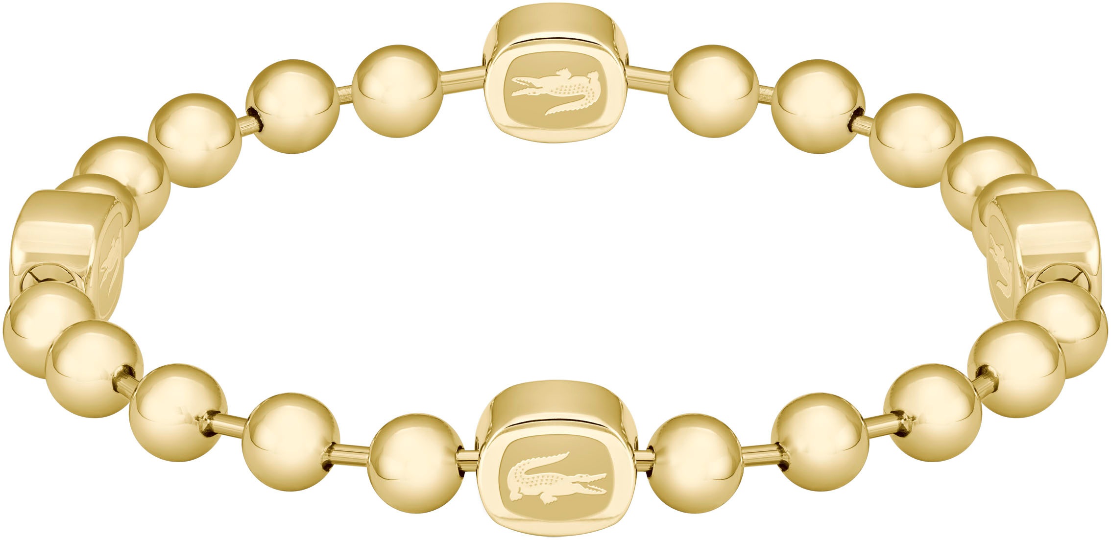 Armkette LACOSTE "VIGOR", gold (gelbgoldfarben), Armbänder, Herren, 19cm, Edelstahl, Armkette 2