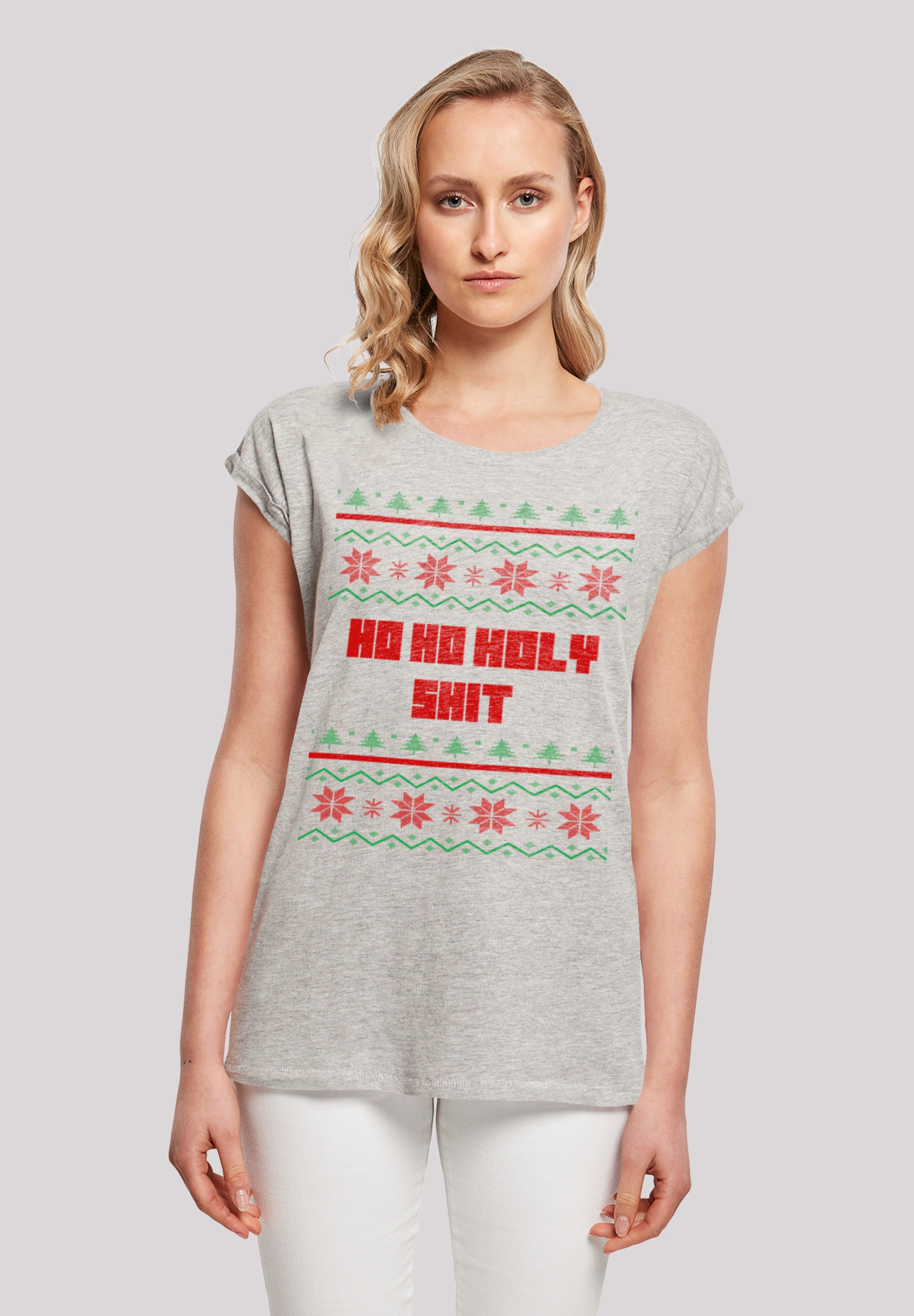 F4NT4STIC Marškinėliai »Ho Ho Holy« Print