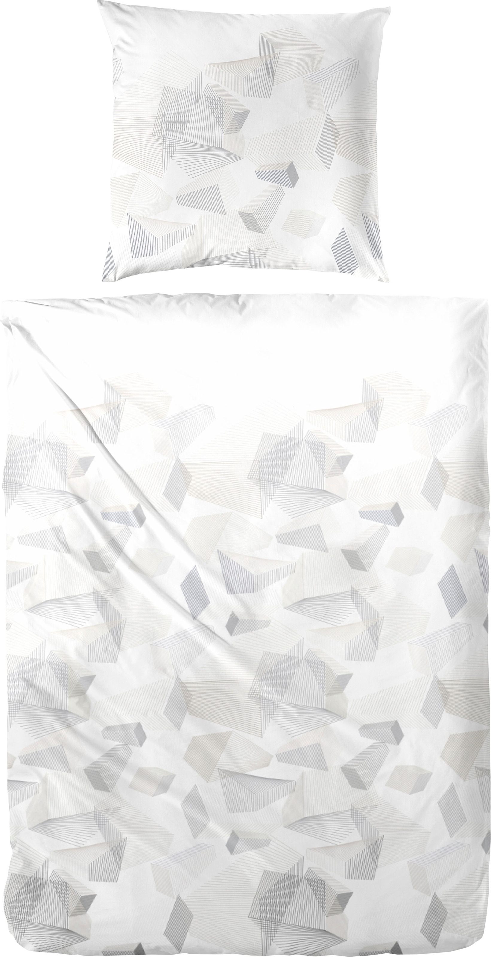 Primera Bettwäsche "Mako-Satin-Bettwäsche Sky Crystal" 2 Stk. tlg. mit abst günstig online kaufen