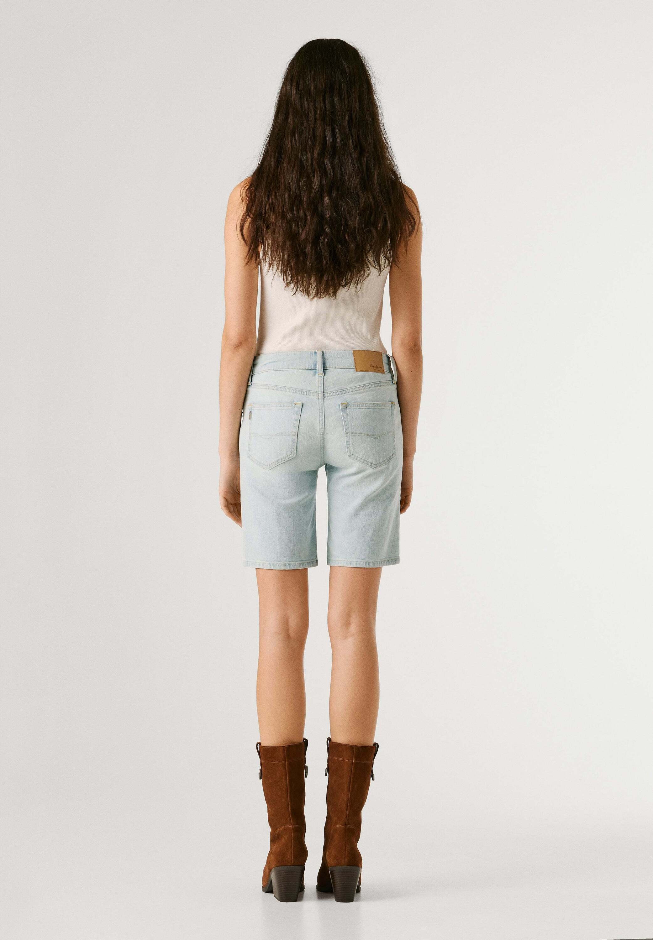 Pepe Jeans Shorts »denim shorts FITTED SHORT MW POPPY«