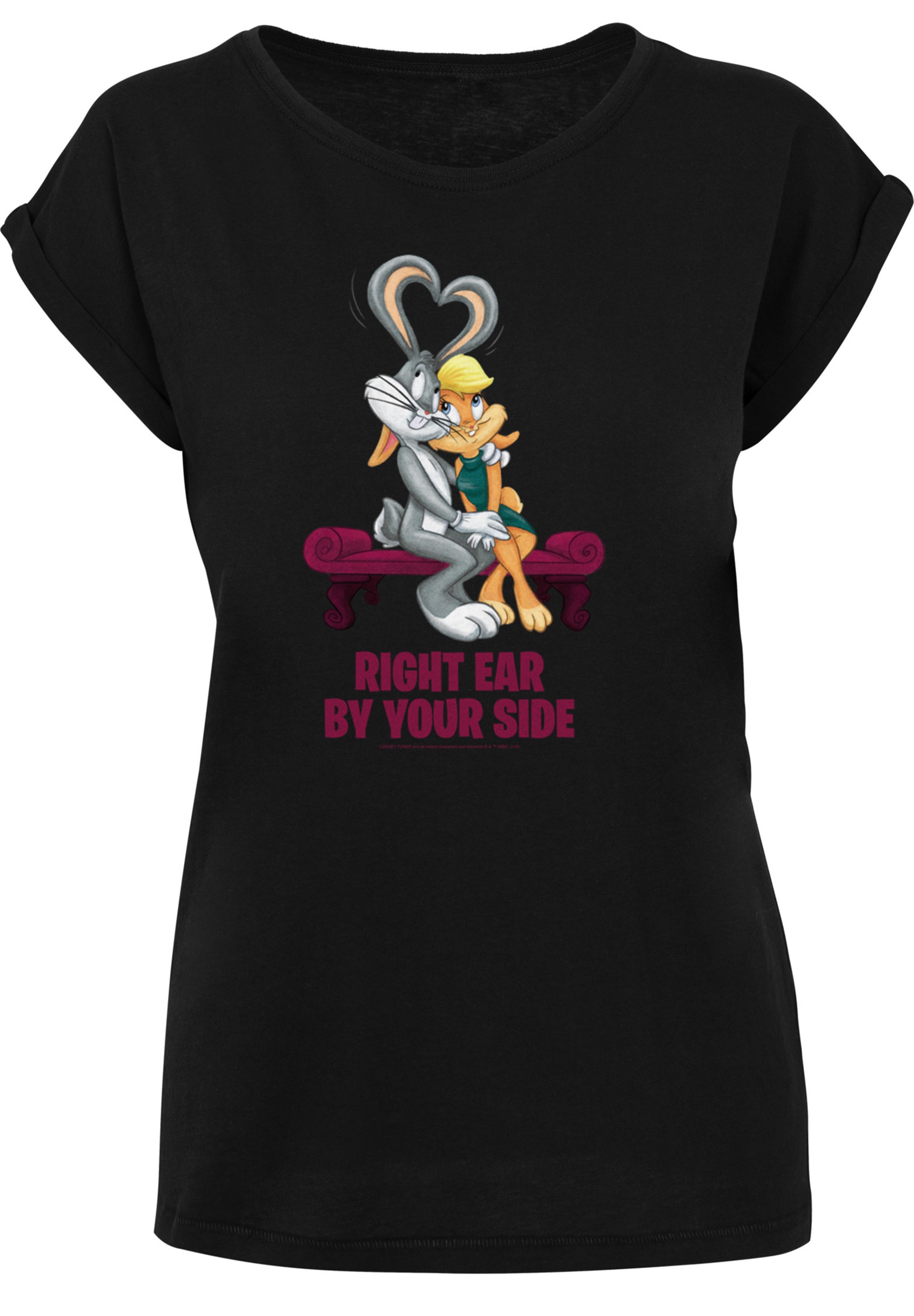 F4NT4STIC T-Shirt »Looney Tunes Bugs And Lola Valentine's Cuddle«, Print