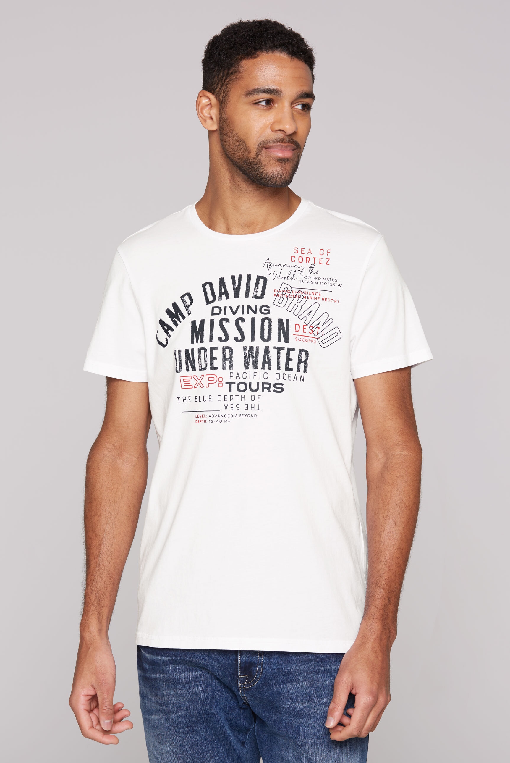 CAMP DAVID Rundhalsshirt, aus Baumwolle günstig online kaufen