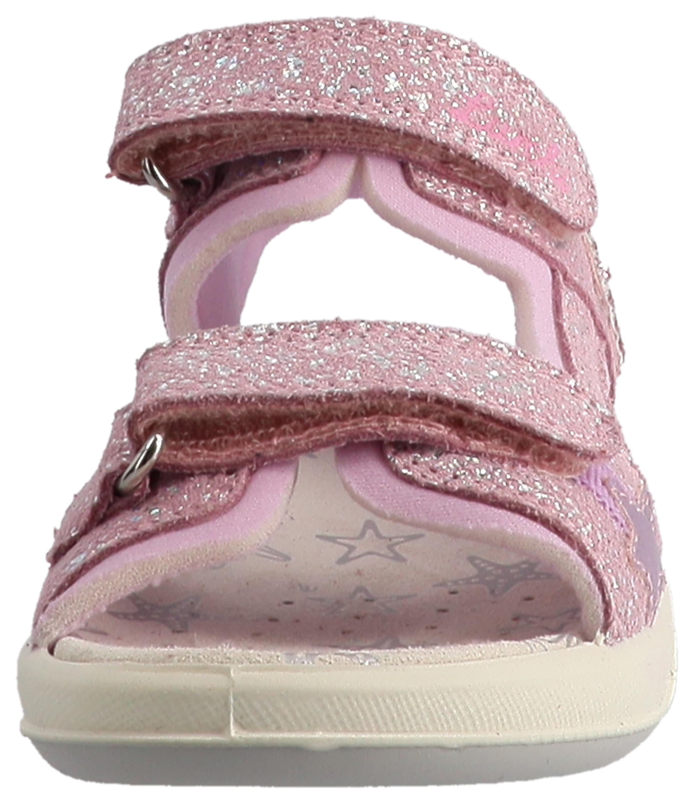 Lurchi Sandale »Fia 2«  Klettschuh mit Glitter, Größenschablone zum Download