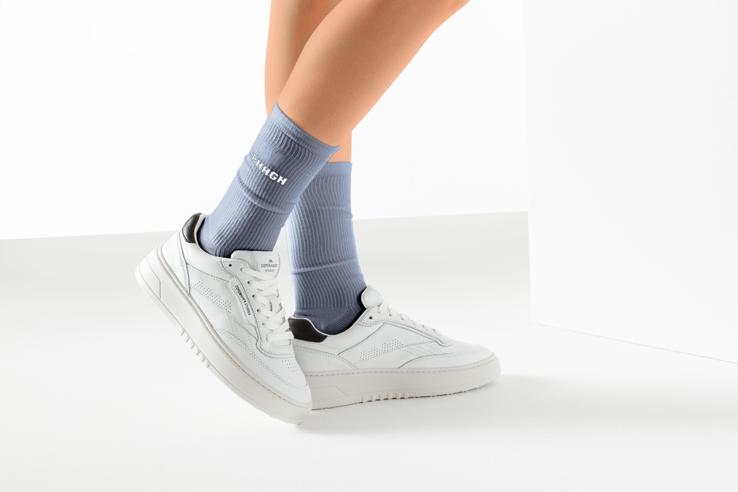 Copenhagen Studios Basicsocken, (Packung, 3 Paar), mit Rippstruktur und Stickerei