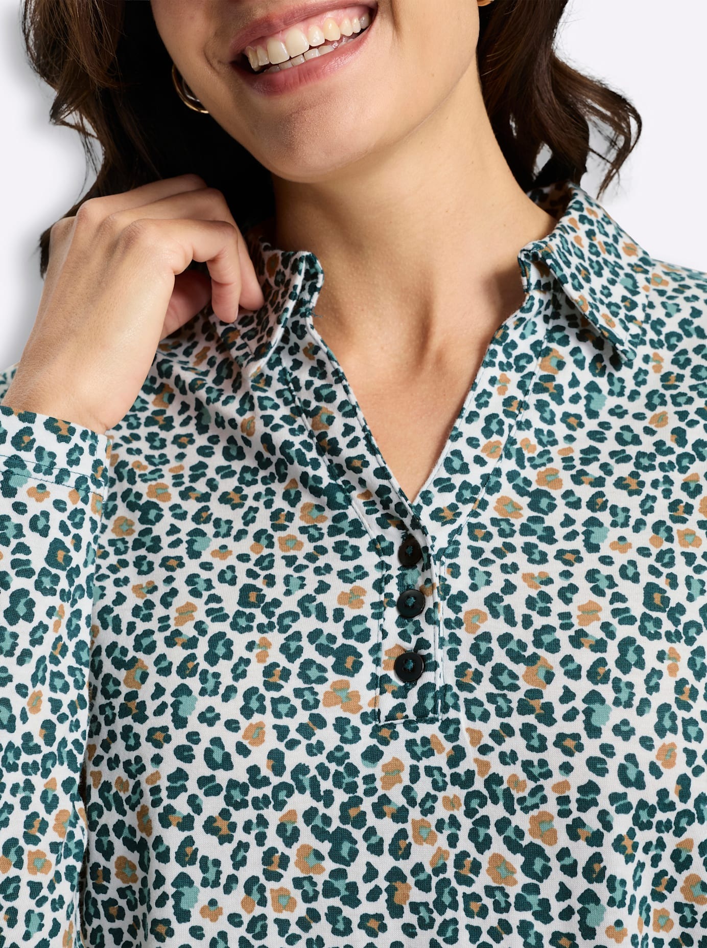 Inspirationen Poloshirt »Print-Shirt« 1