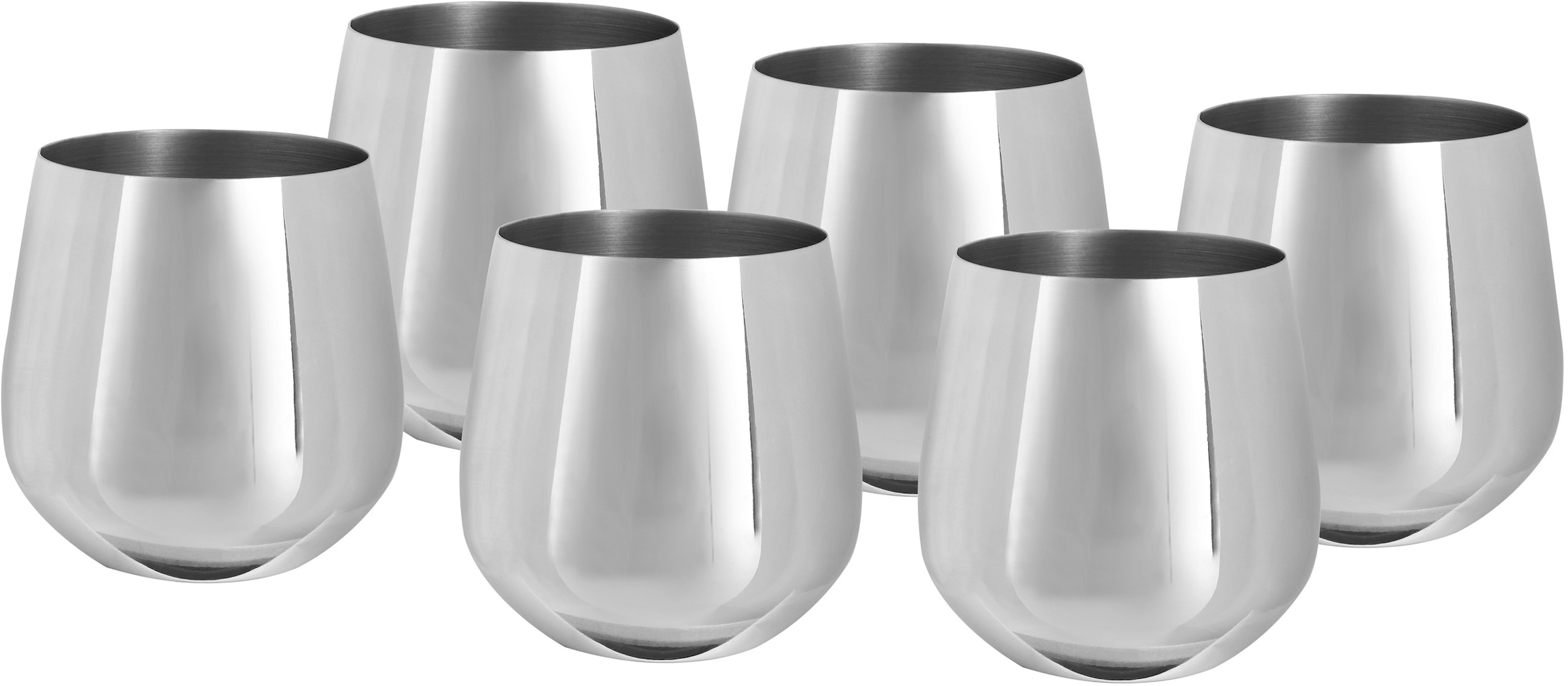 ECHTWERK (Wein & Wasserkelch-Set), 500 ml, bruchsicher, stiellos, 10 x 9,5 cm