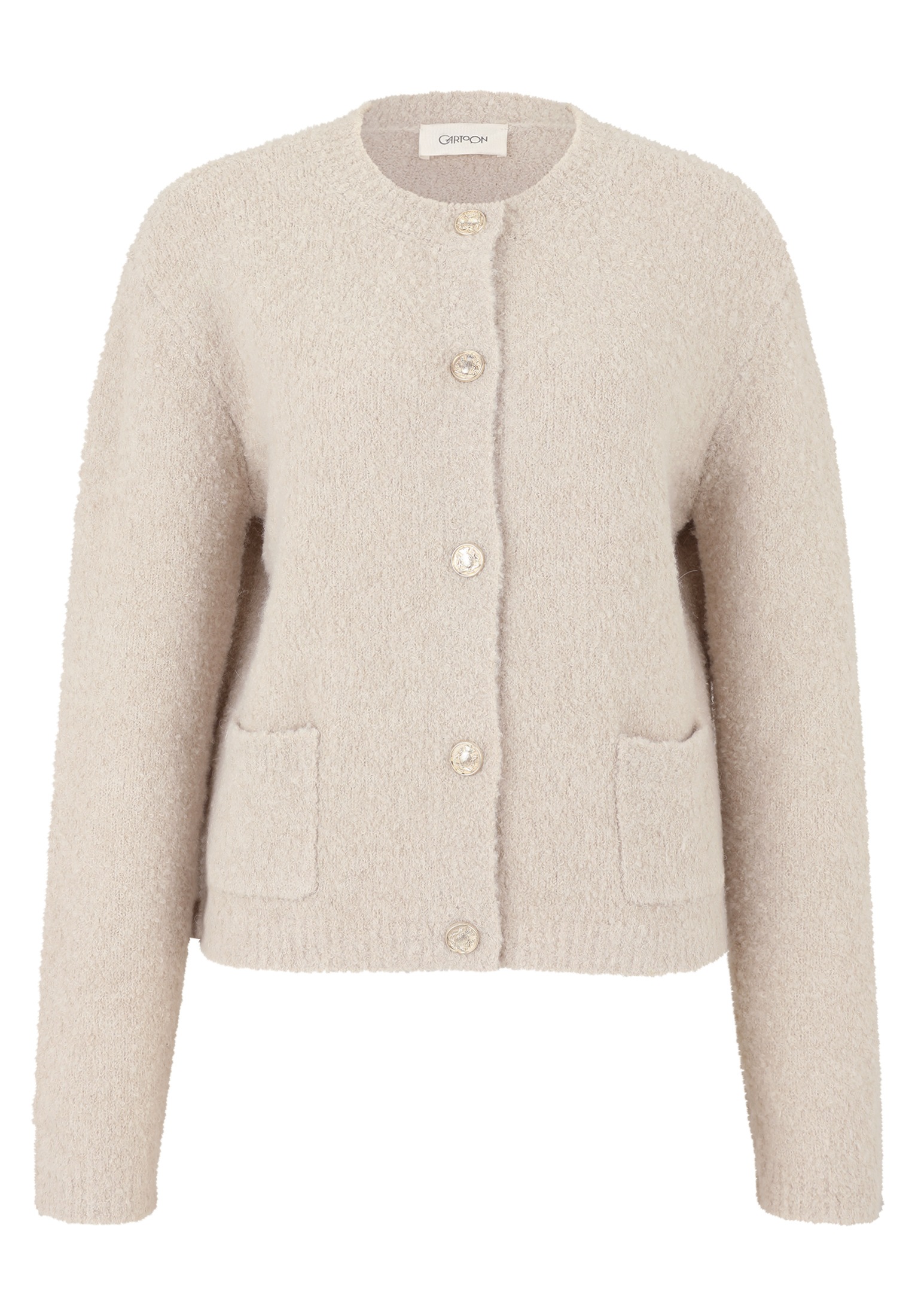 Cartoon Strickjacke "Damen mit Knopfleiste" 1 Stk. günstig online kaufen