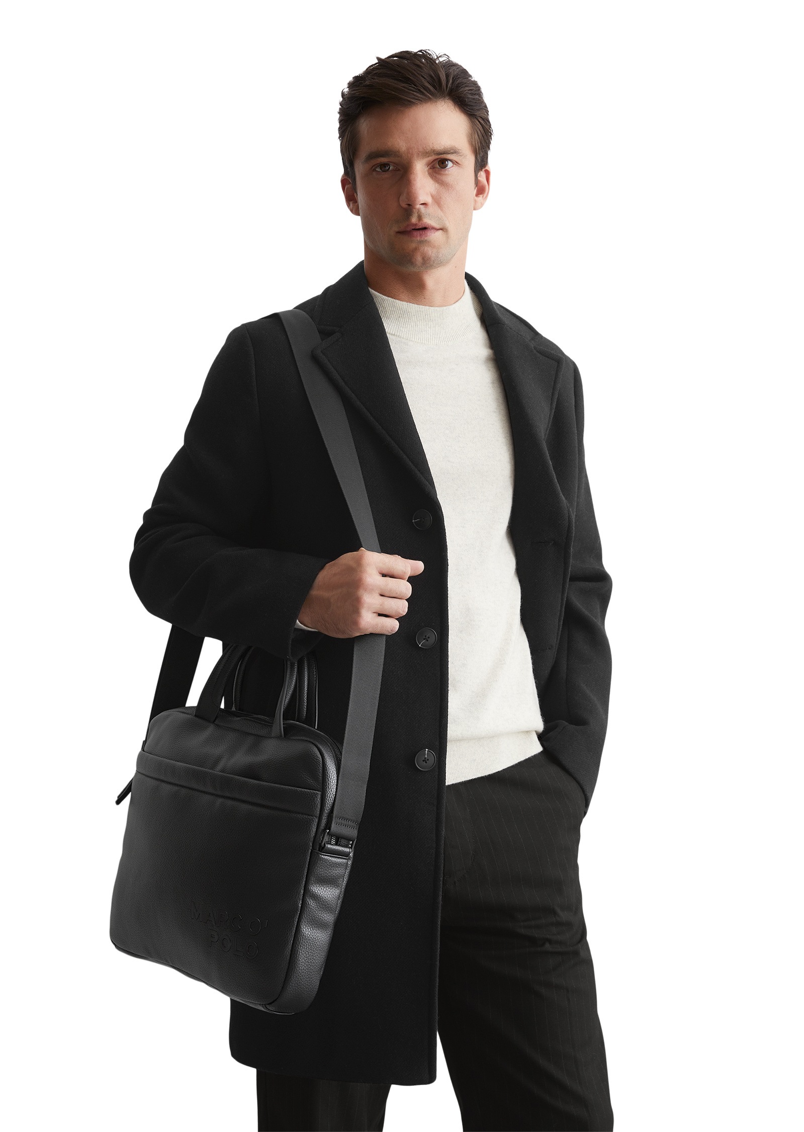 Marc O'Polo Businesstasche »aus einer Lederalternative aus recyceltem Polyester«