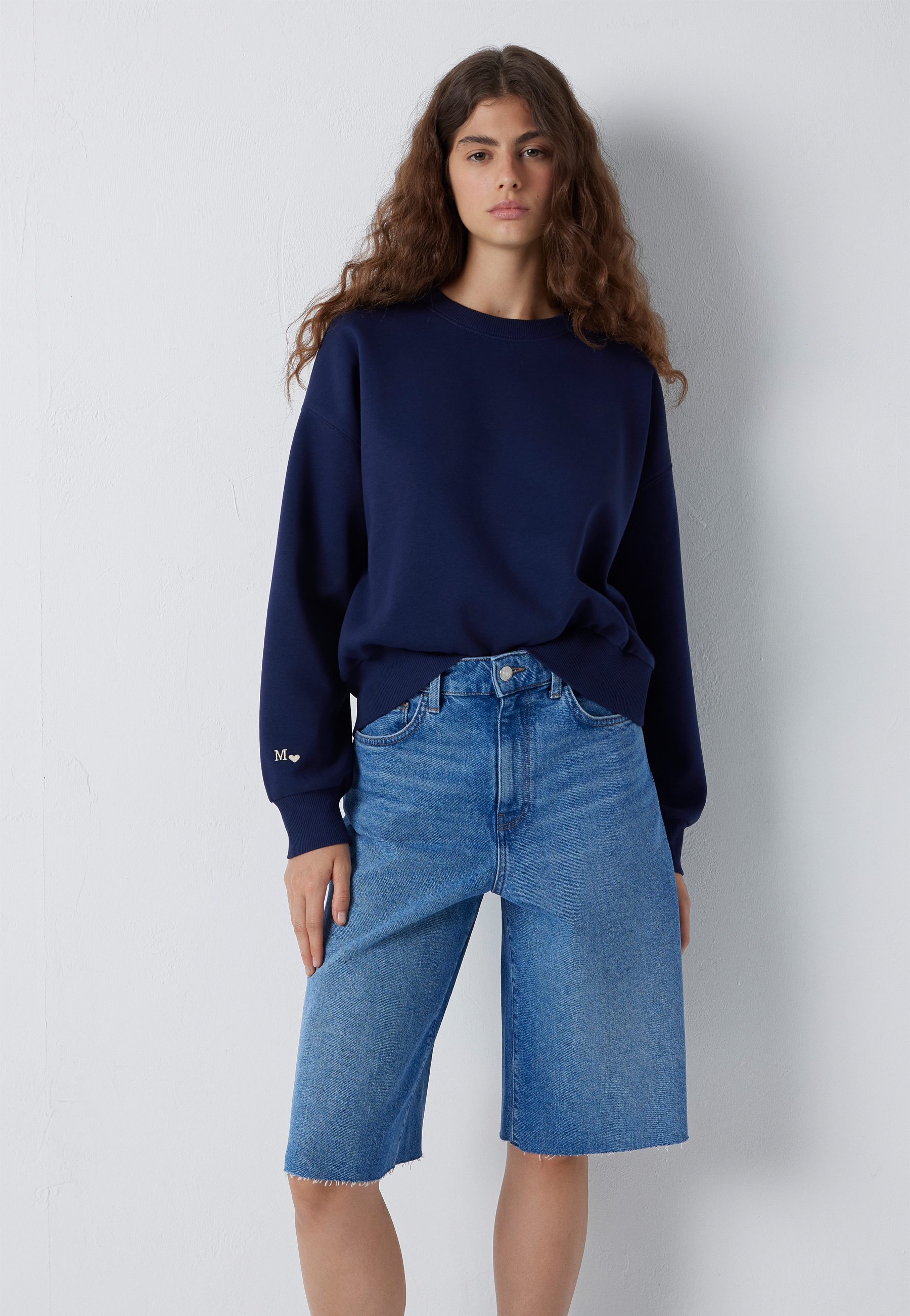Mavi Rundhalspullover "CREW NECK SWEATSHIRT" Sweatshirt cropped