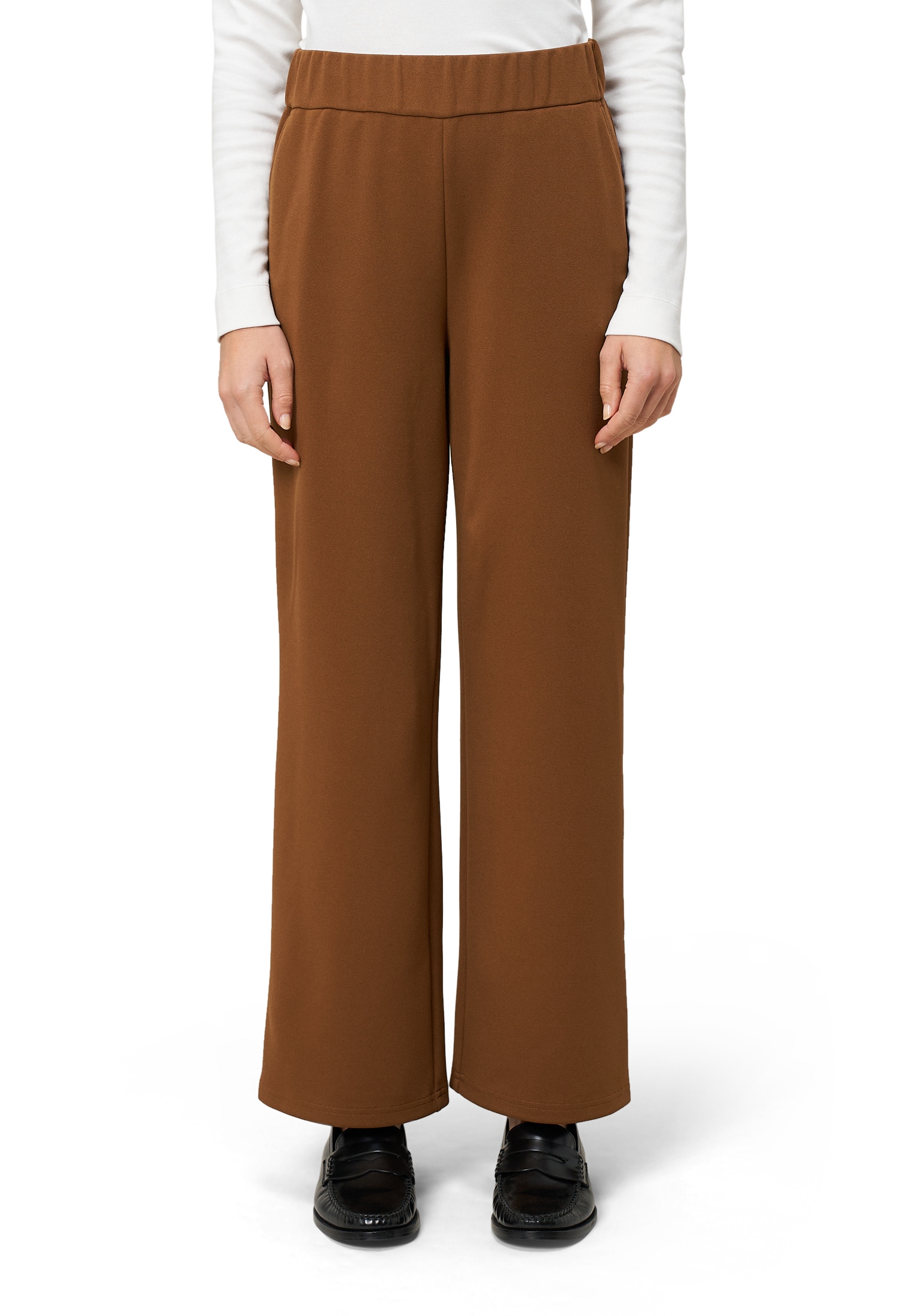 Zero Stoffhose "Damen mit elastischem Bund 28 Inch" Plain/ohne Details günstig online kaufen