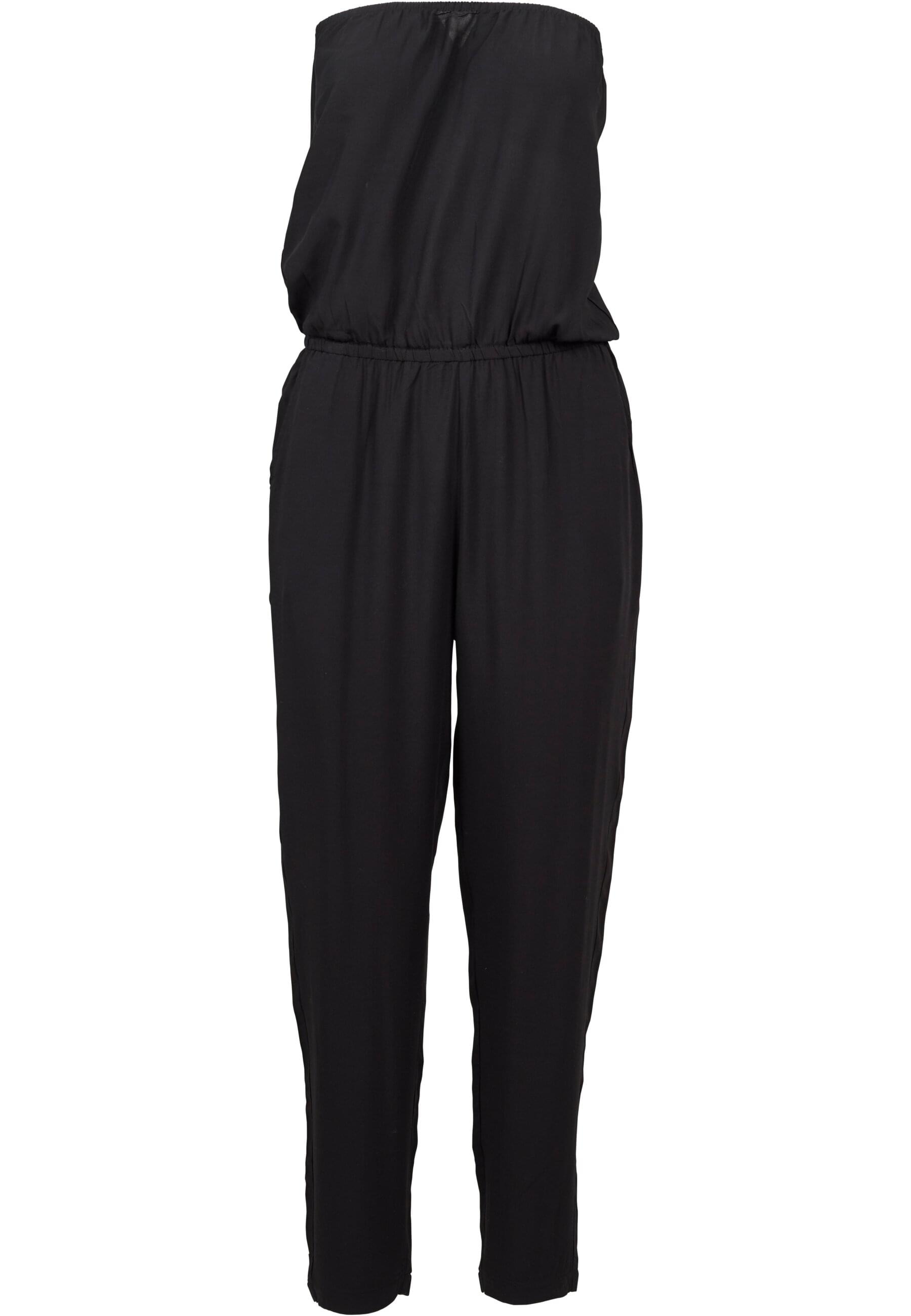 Jumpsuit »Urban Classics Damen Ladies Viscose Bandeau Jumpsuit«, (1 tlg.)