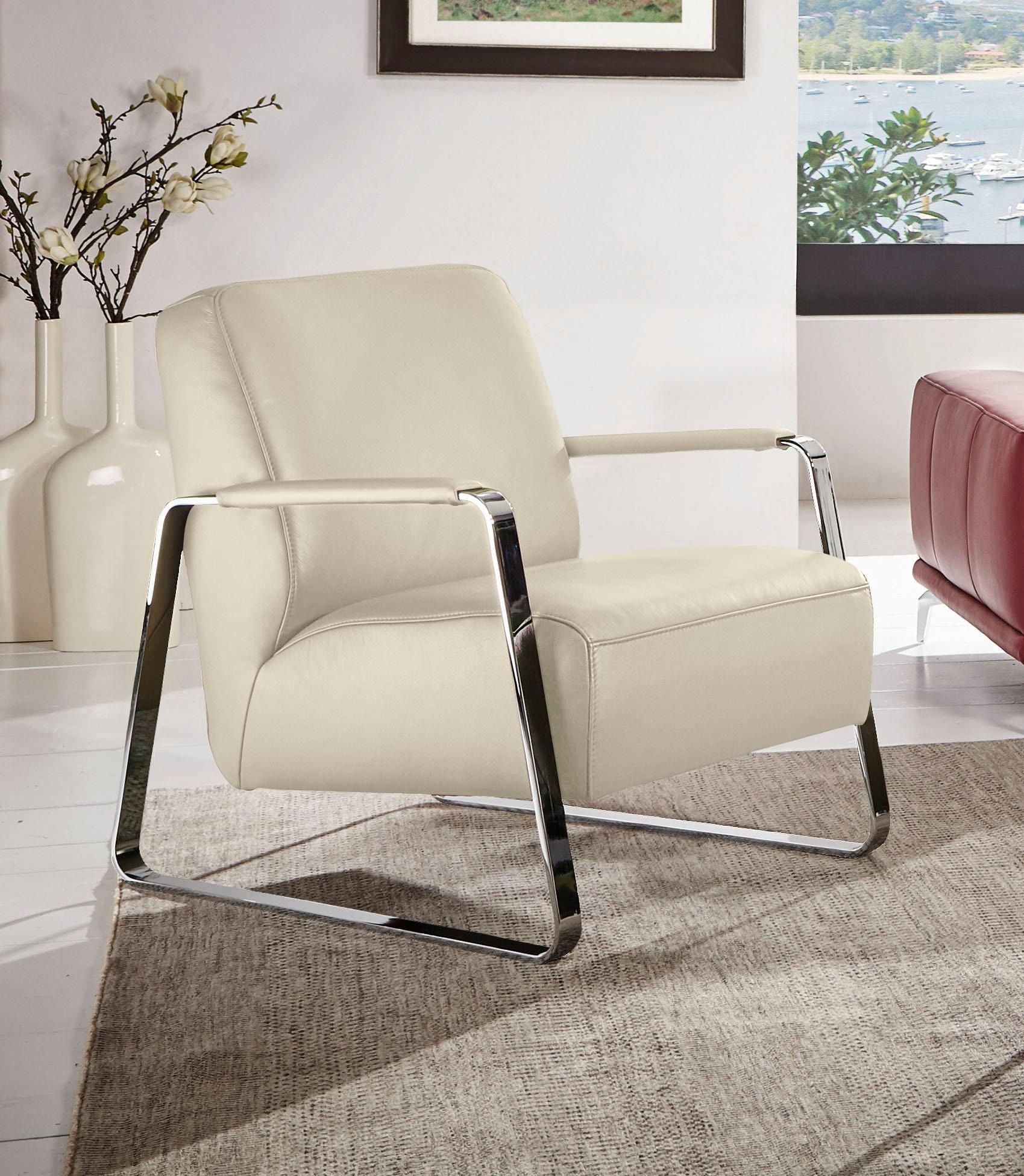 Cocktailsessel »quadroo Designsessel, Loungesessel«, mit bezogenen Armlehnen, Gestell...