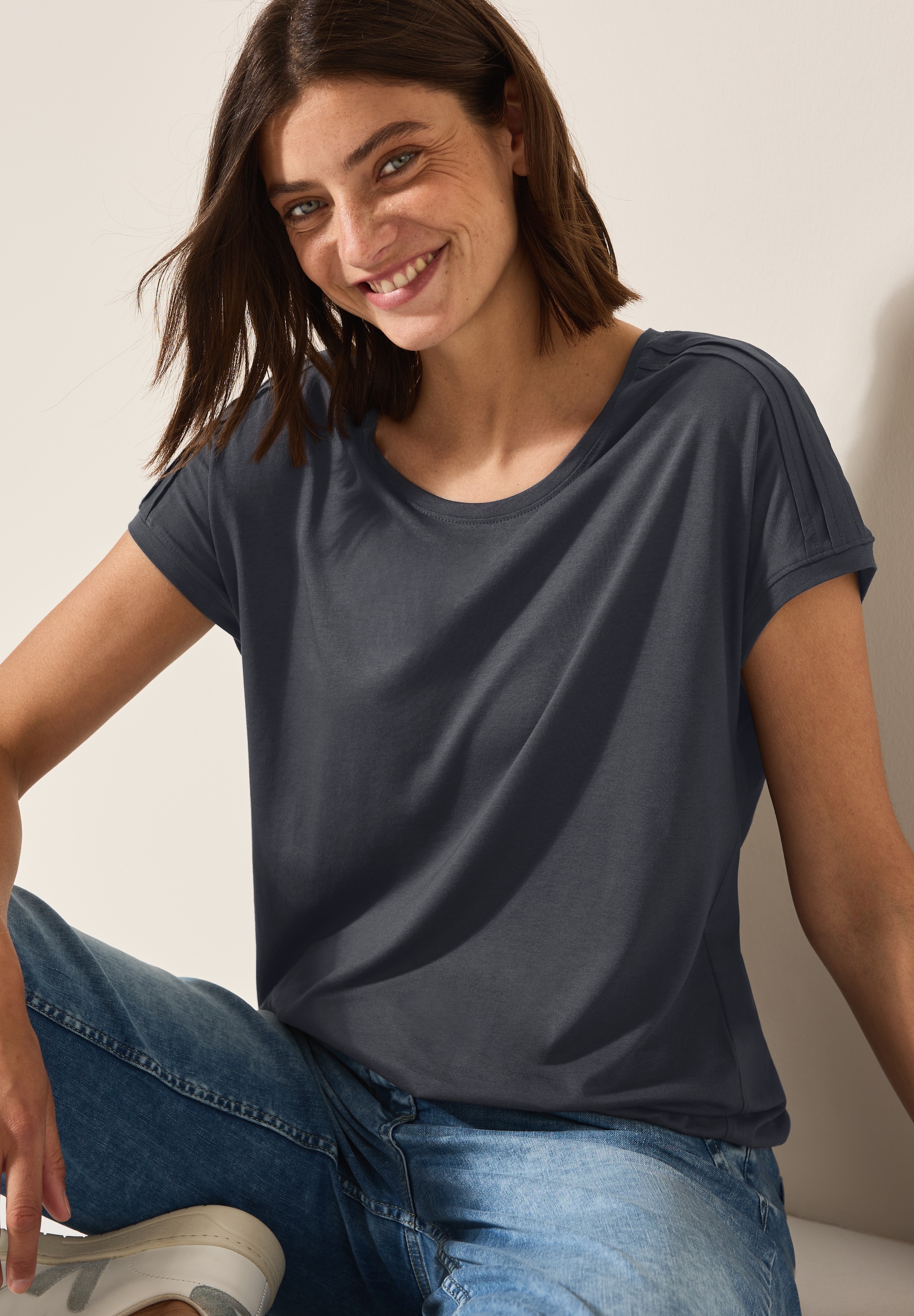 Cecil T-Shirt, mit elastischem Bund günstig online kaufen