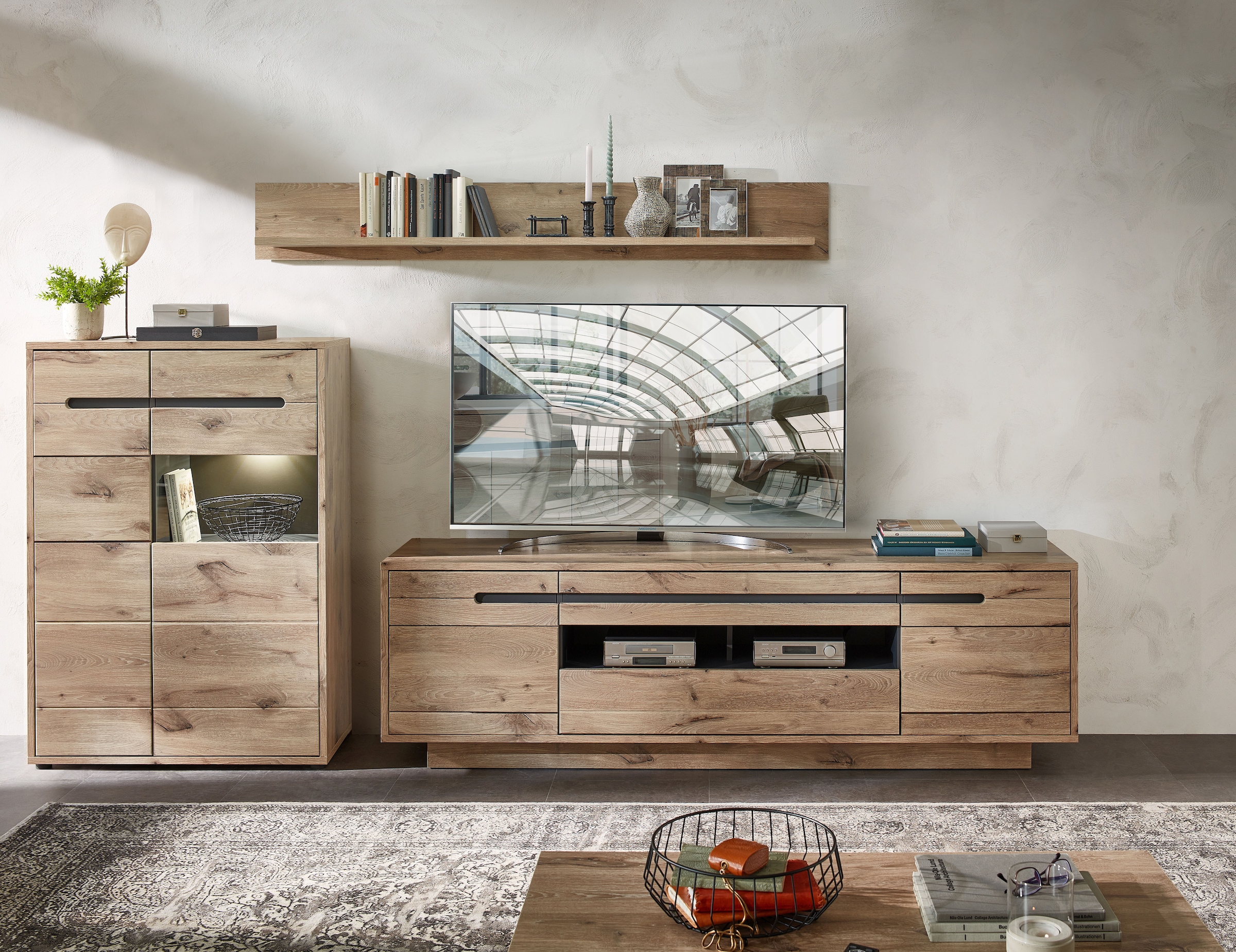 Innostyle Wohnwand "BELLANO" Komplett-Set, 3 Stk. tlg. günstig online kaufen