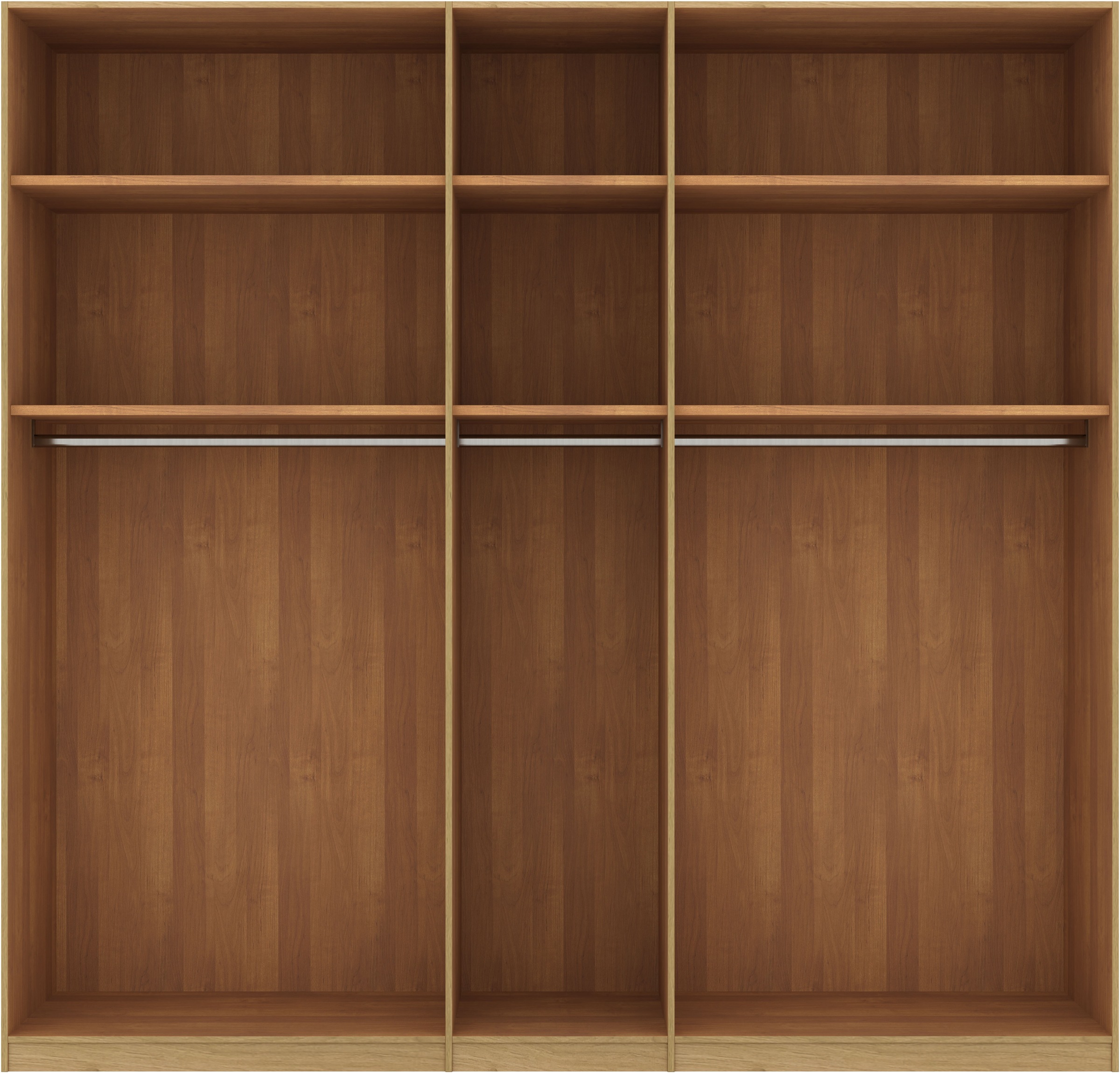 Musterring Drehtürenschrank »Savona, Kleiderschrank, Schrank, Garderobe, teilmassiv Eiche«, (mit Türdämpfern, in 5 Breiten & 2 Höhen, extra Böden, MADE IN GERMANY), Türen in Bianco-Eiche massiv, mit Querriegel, verschiedene Größen
