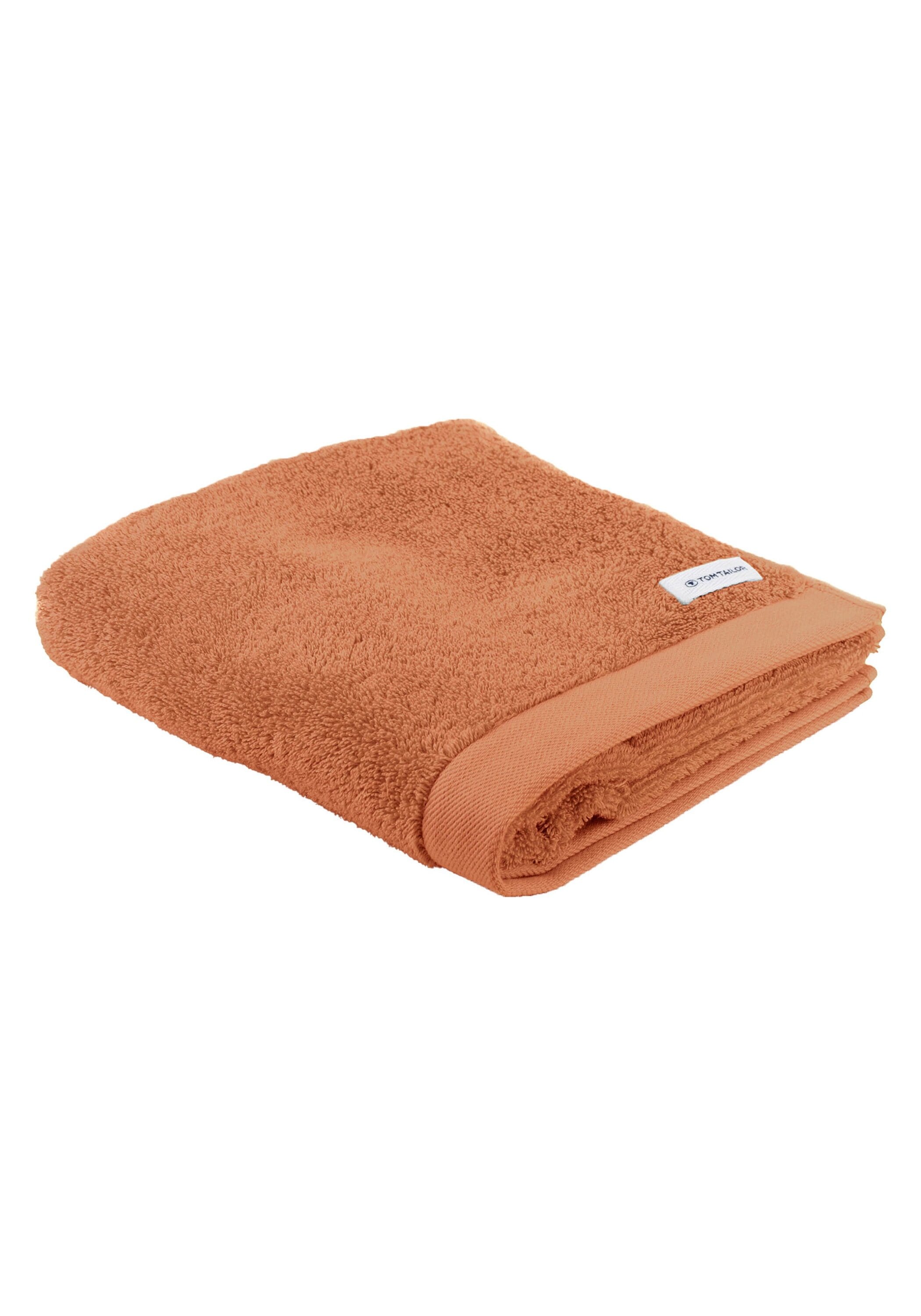 Handtuch TOM TAILOR, B:50cm, orange, Obermaterial: 100% Baumwolle CO., Handtücher, "Handtuch Color Bath Towel 1er Pack"