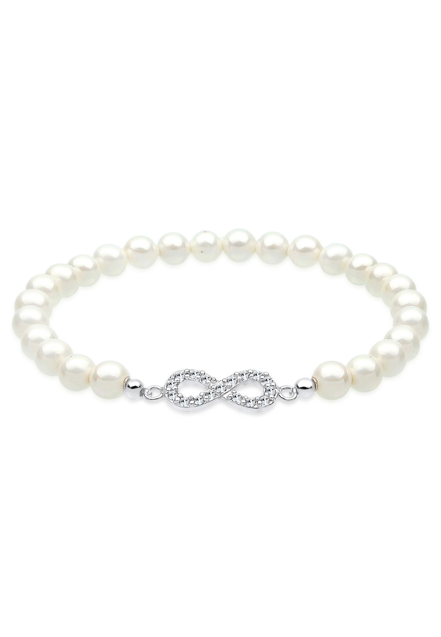 Elli Perlenarmband »mit Perlen Kristalle« Infinity aus und