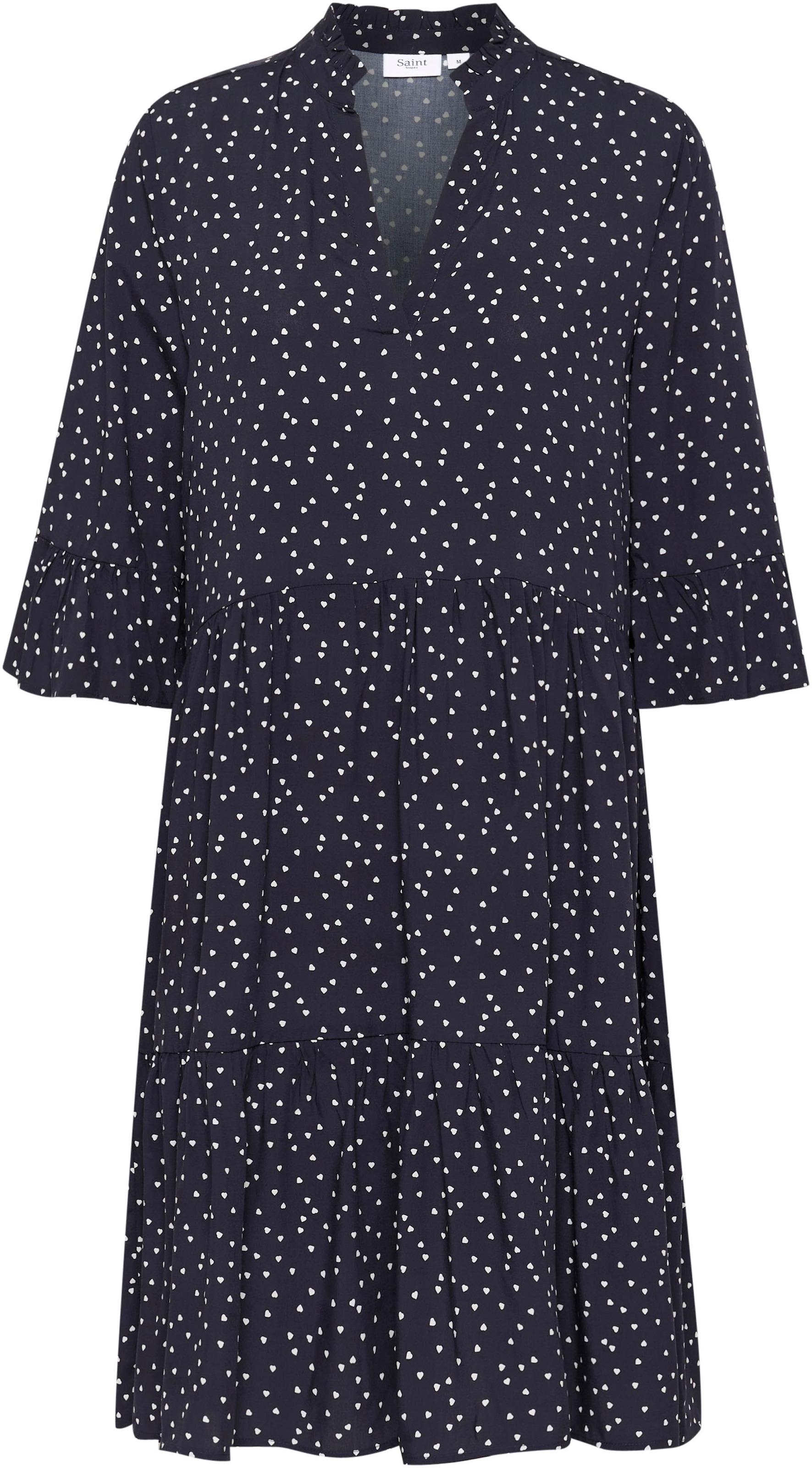 Saint Tropez Blusenkleid »EdaSZ Dress«, mit Volant und 3/4 Ärmel