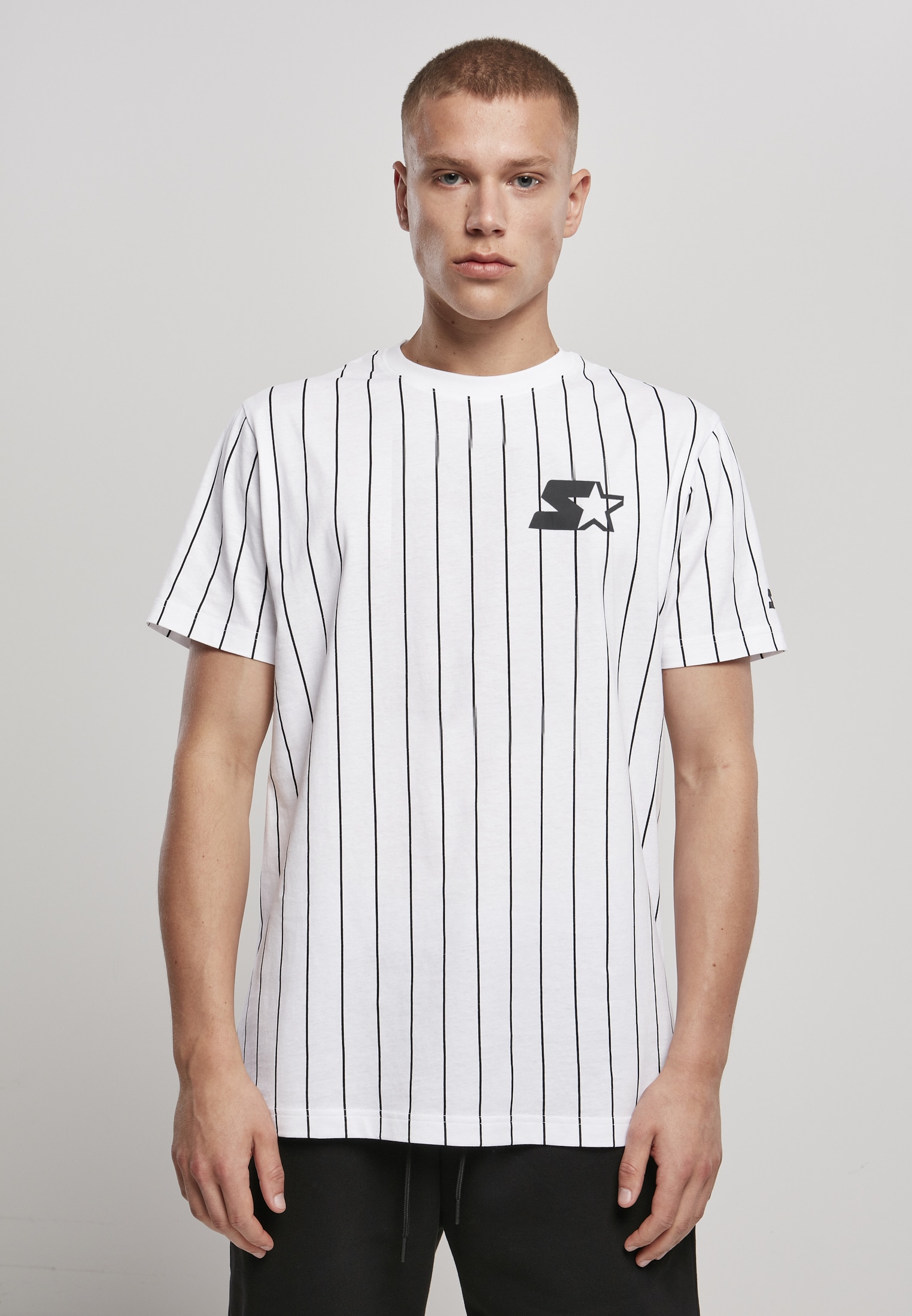 BAUR ▷ Pinstripe Starter Starter bestellen Black T-Shirt | Label »Herren tlg.) Jersey«, (1