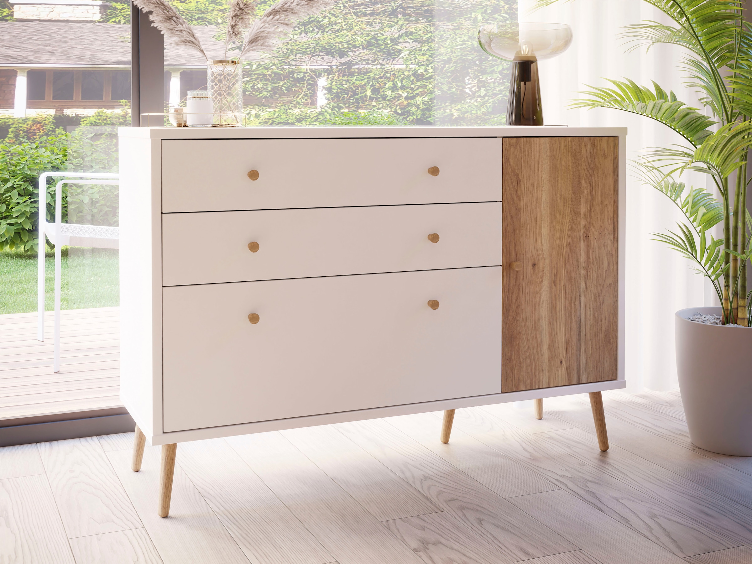 FORTE Sideboard »Harllson EasyKlix by Forte«, die neue geniale Art Möbel aufzubauen