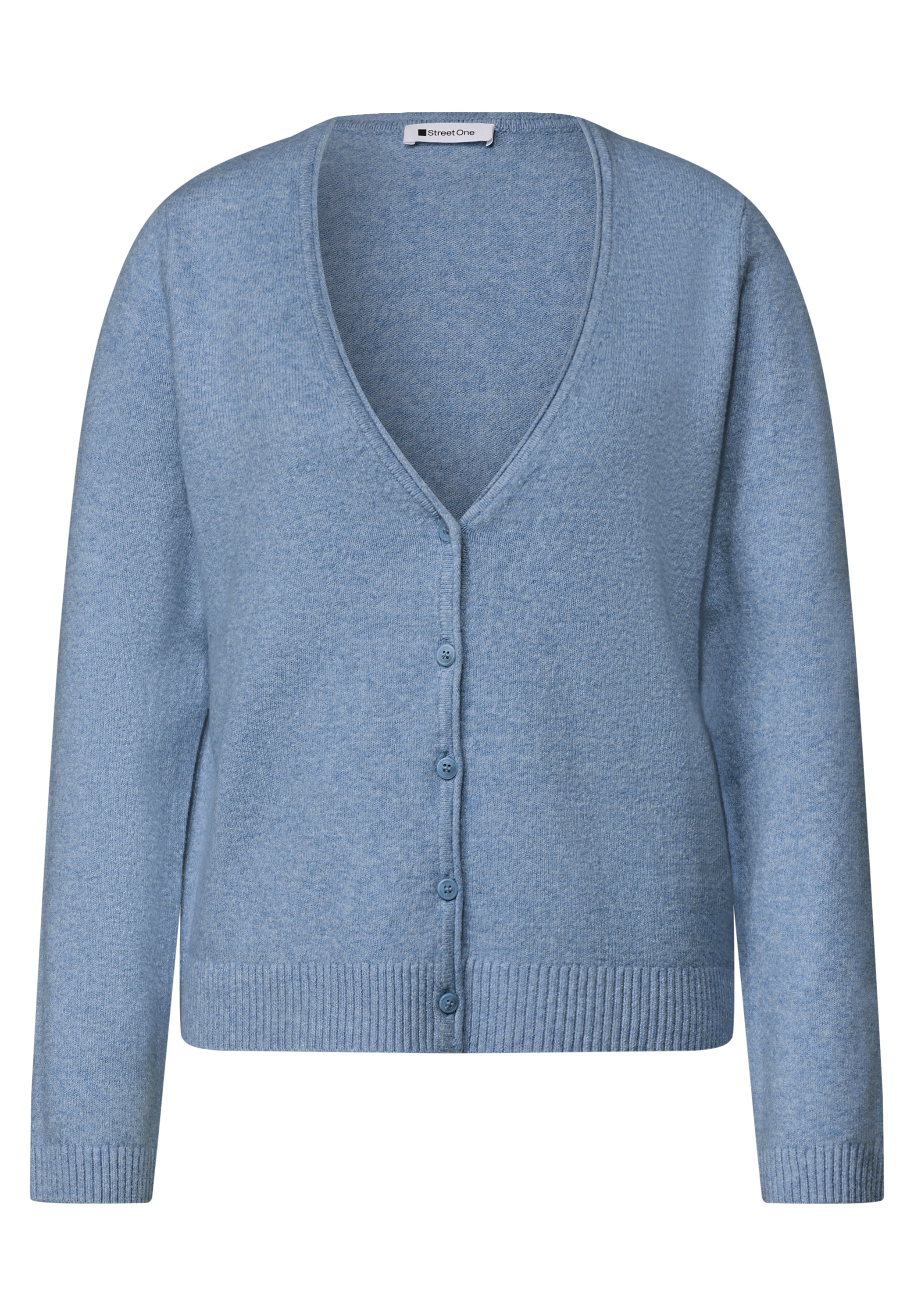 STREET ONE 1100000002199 mit V-Neck und Knopfleiste