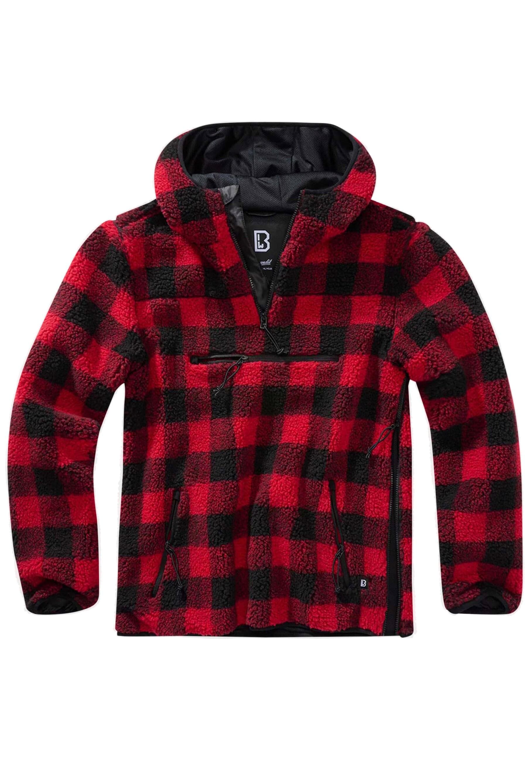 Brandit Anorak »Brandit Herren Teddyfleece Worker Pullover«, (1 St.), mit Kapuze