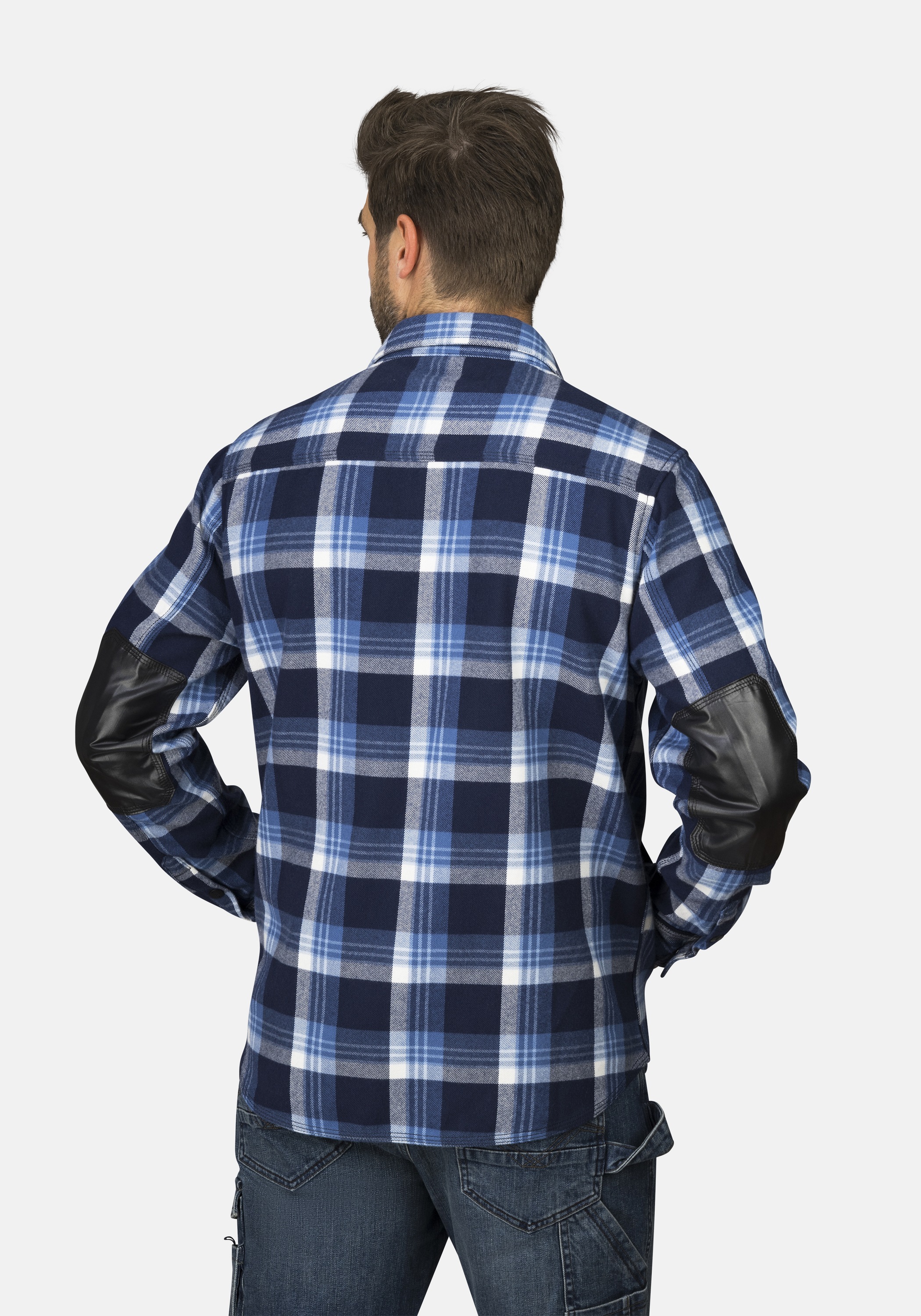 HERO by John Medoox Karohemd »Overshirt Workwear Arbeitshemd«, Arbeitshemd Funktionsqualität für Herren