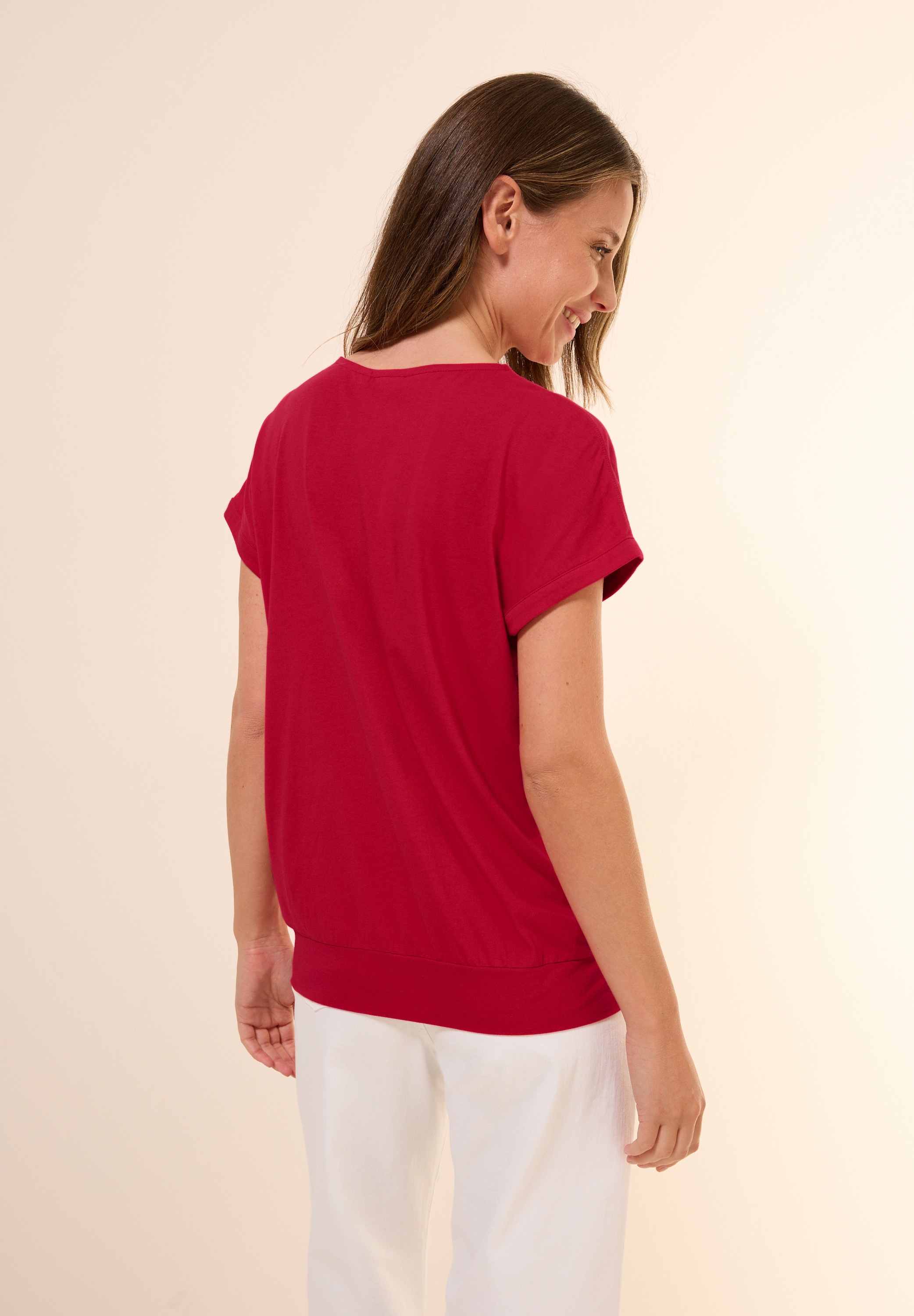 Cecil T-Shirt, im soften Baumwoll-Mix