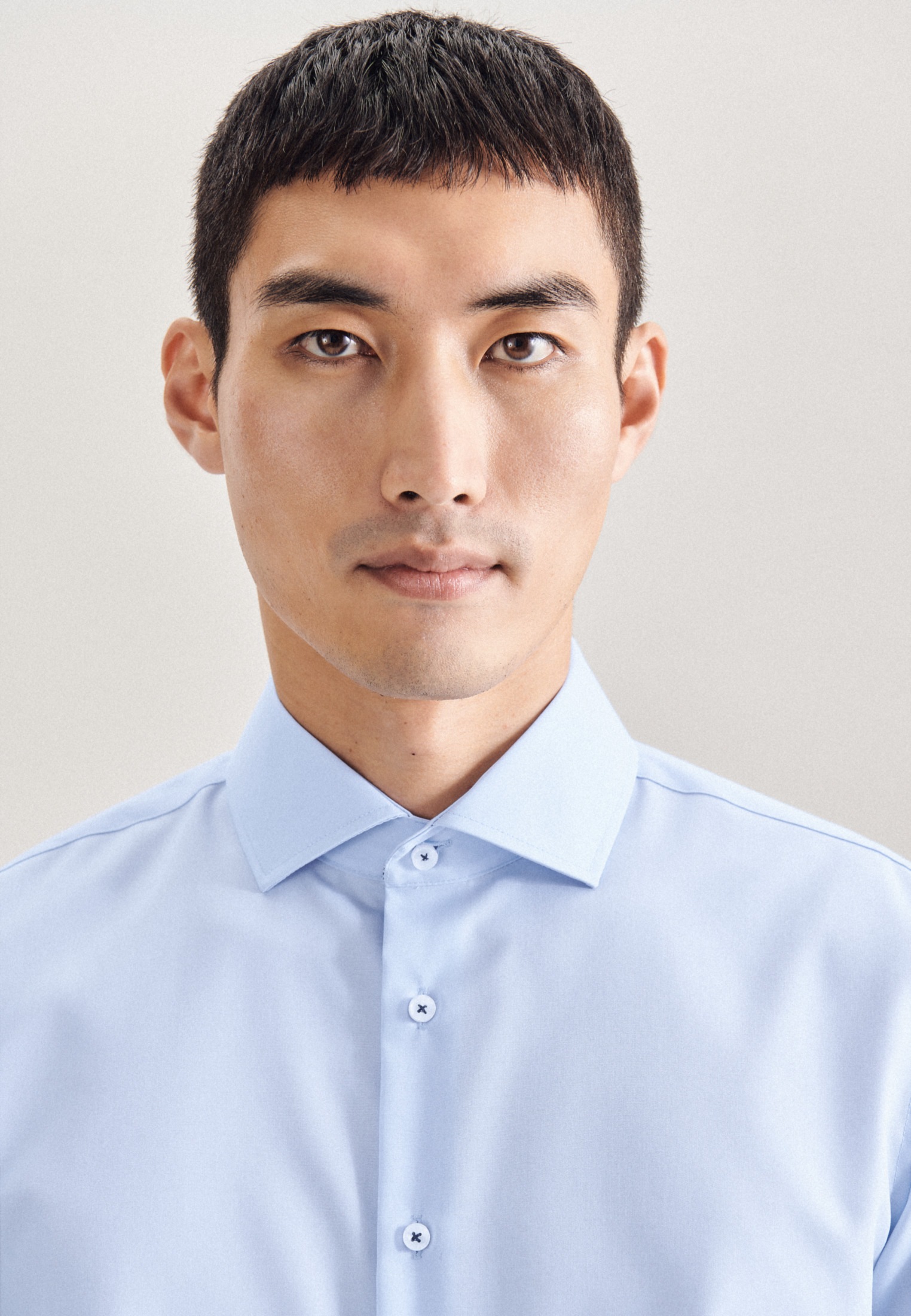 Thumbnail - seidensticker Businesshemd "Slim" Slim 1/1 Kentkragen Uni