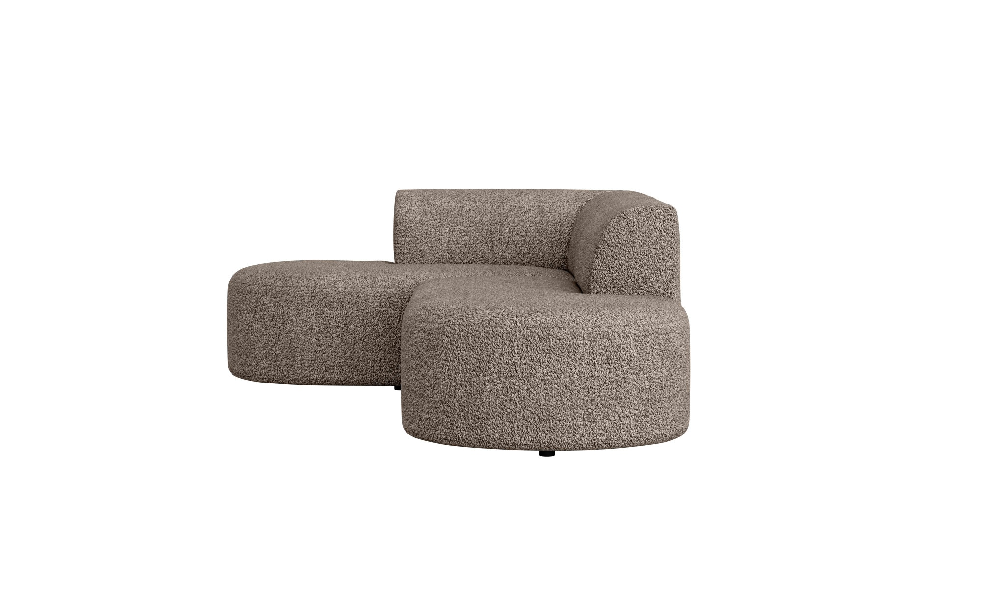 andas Ecksofa »Ecksofa Tvinne mit Ottomane links oder rechts bestellbar«, L-Form, mit Wellenunterfederung, BxTxH 260x170x73 cm