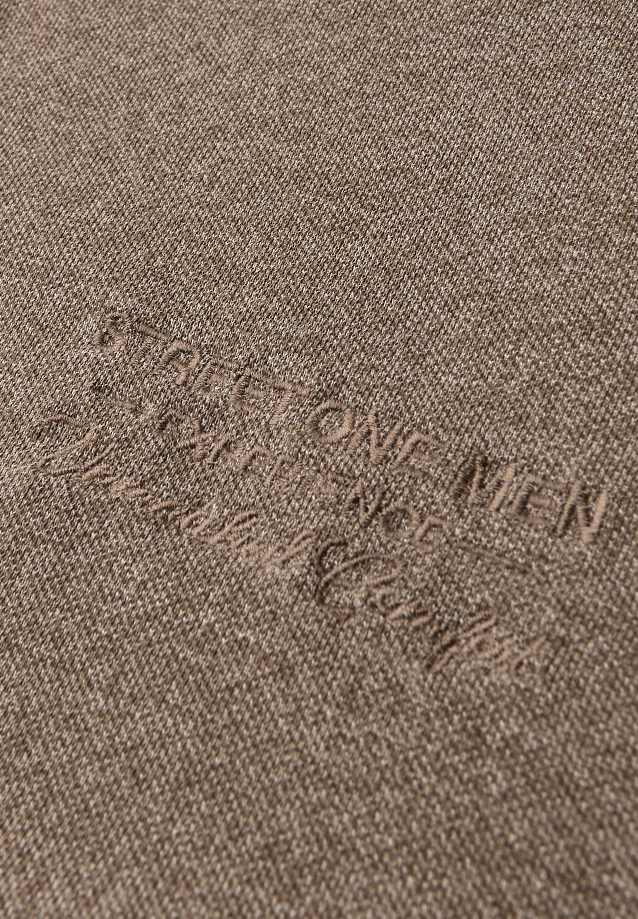 STREET ONE MEN Langarmshirt im Melange Look