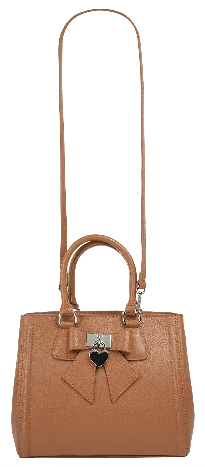 Cluty Henkeltasche, echt Leder, Made in Italy