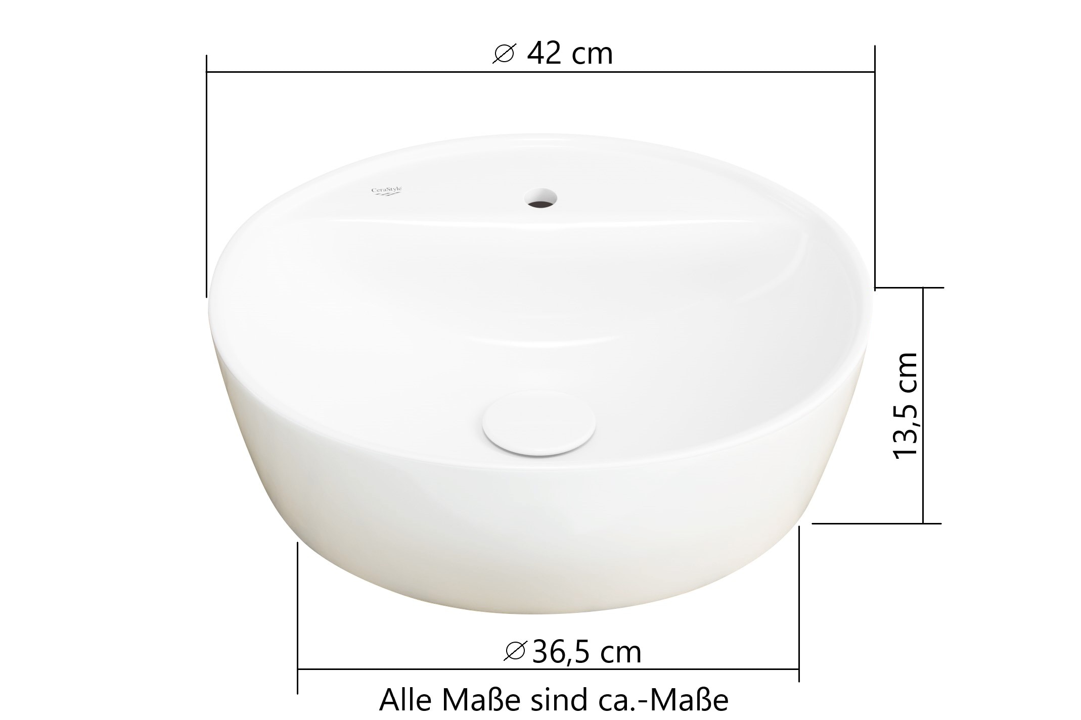 welltime Badmöbel-Set »Welltime, Carlton Waschtisch-Set, 80 oder 120 cm, gestreift«, (3 St.)