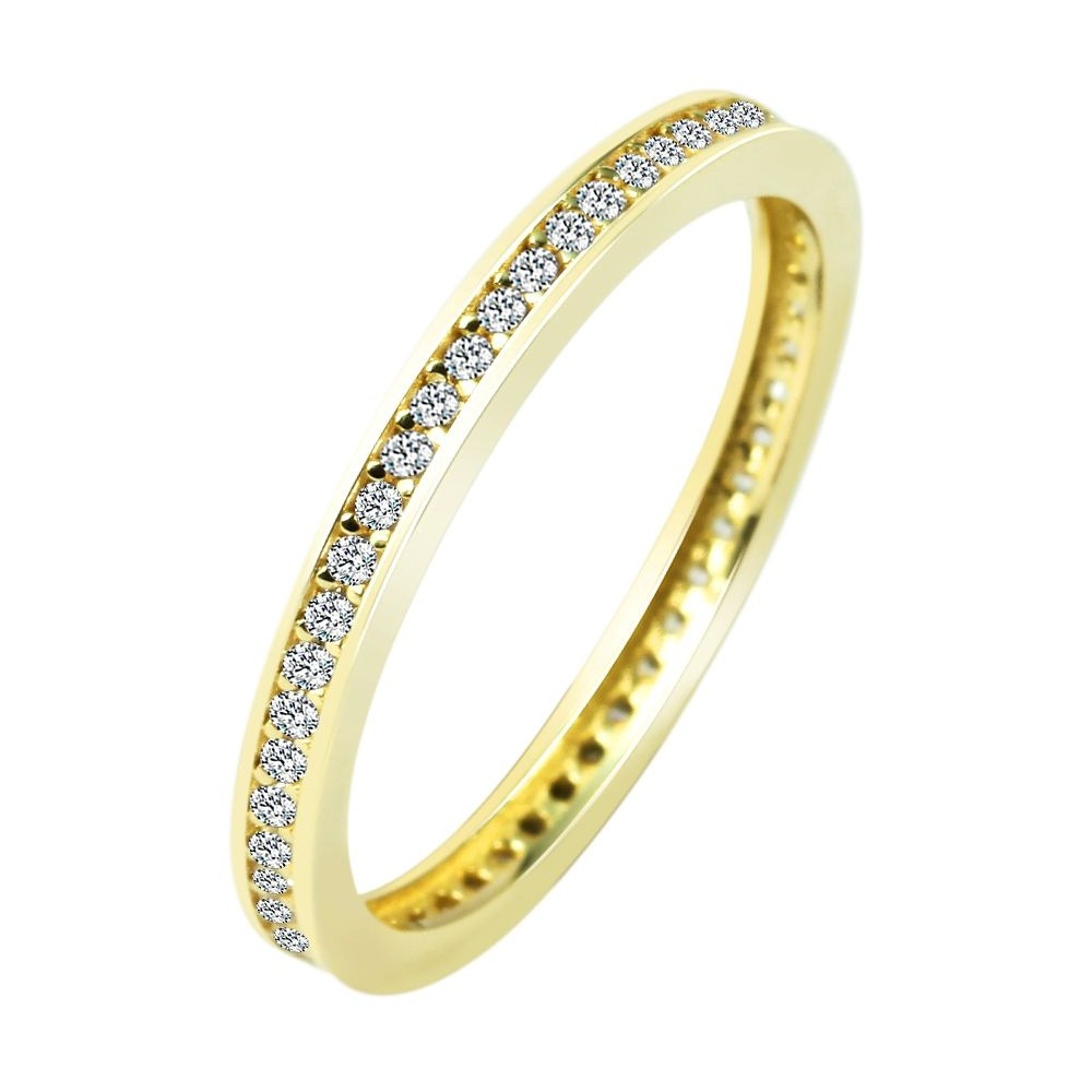 Fingerring ADELIA´S "Damen Ring aus 333 Gold mit Zirkonia" Gr. 56, gold, Fingerringe, Damen, 56, Fingerring 2